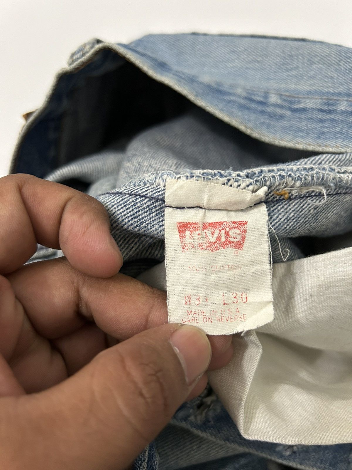 Levi's × Levi's Vintage Clothing Vintage Levis 501 xx Distressed Jeans Size US 30 / EU 46 - 14 Thumbnail