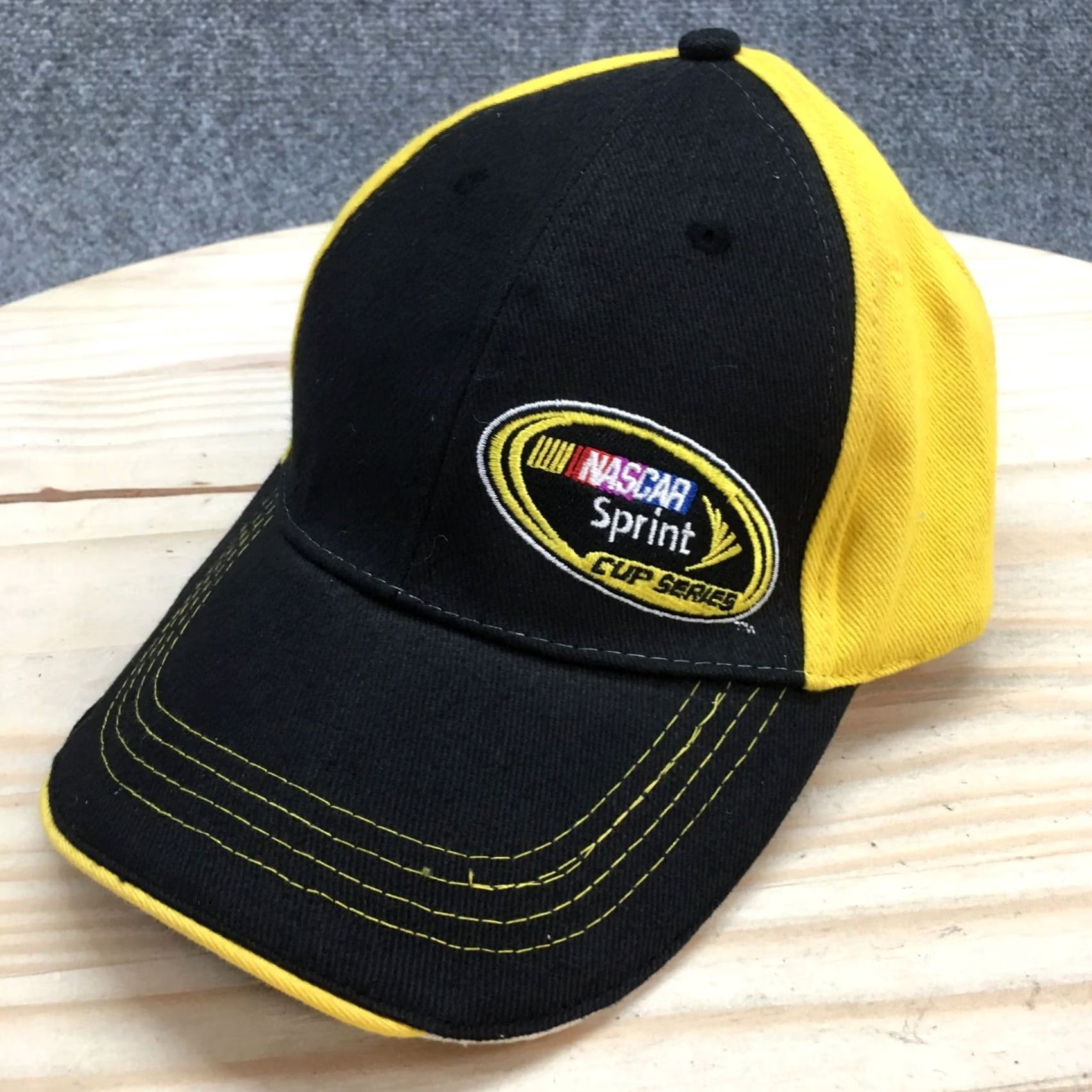 NASCAR Nascar Sprint Baseball Cap Hat Mens One Size Yellow Black Adjustable Embroidered Size ONE SIZE - 2 Thumbnail