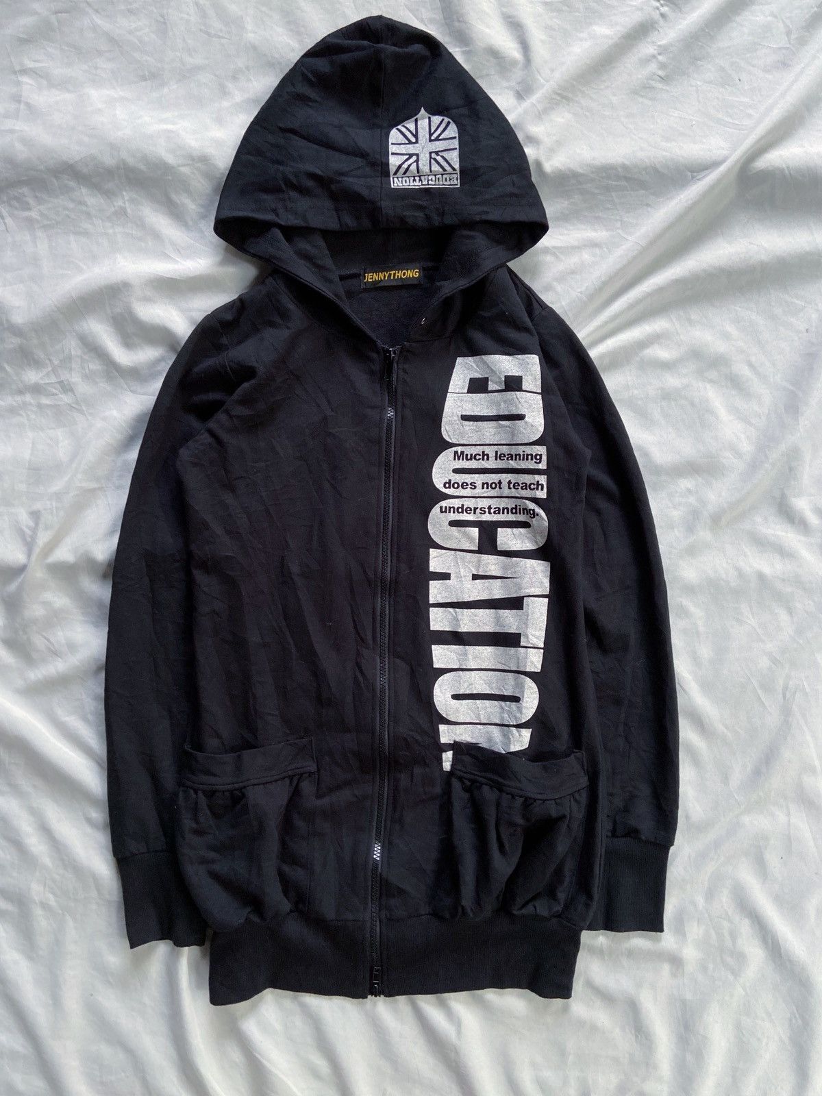 Japanese Brand JENNY THONG EDUCATION ZIP HOODIE hytseric glamour undercover Size US S / EU 44-46 / 1 - 2 Thumbnail