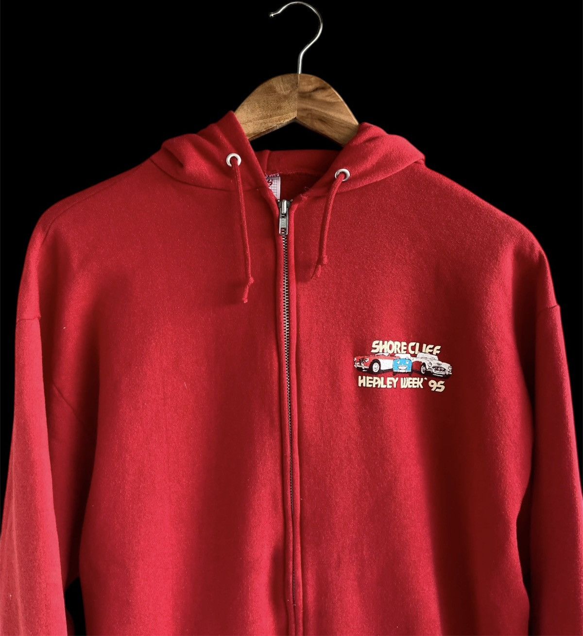 Chevrolet Vintage 1995 Zip Up Hoodie Shore Cliff Car Show Sweatshirt Size US L / EU 52-54 / 3 - 6 Thumbnail