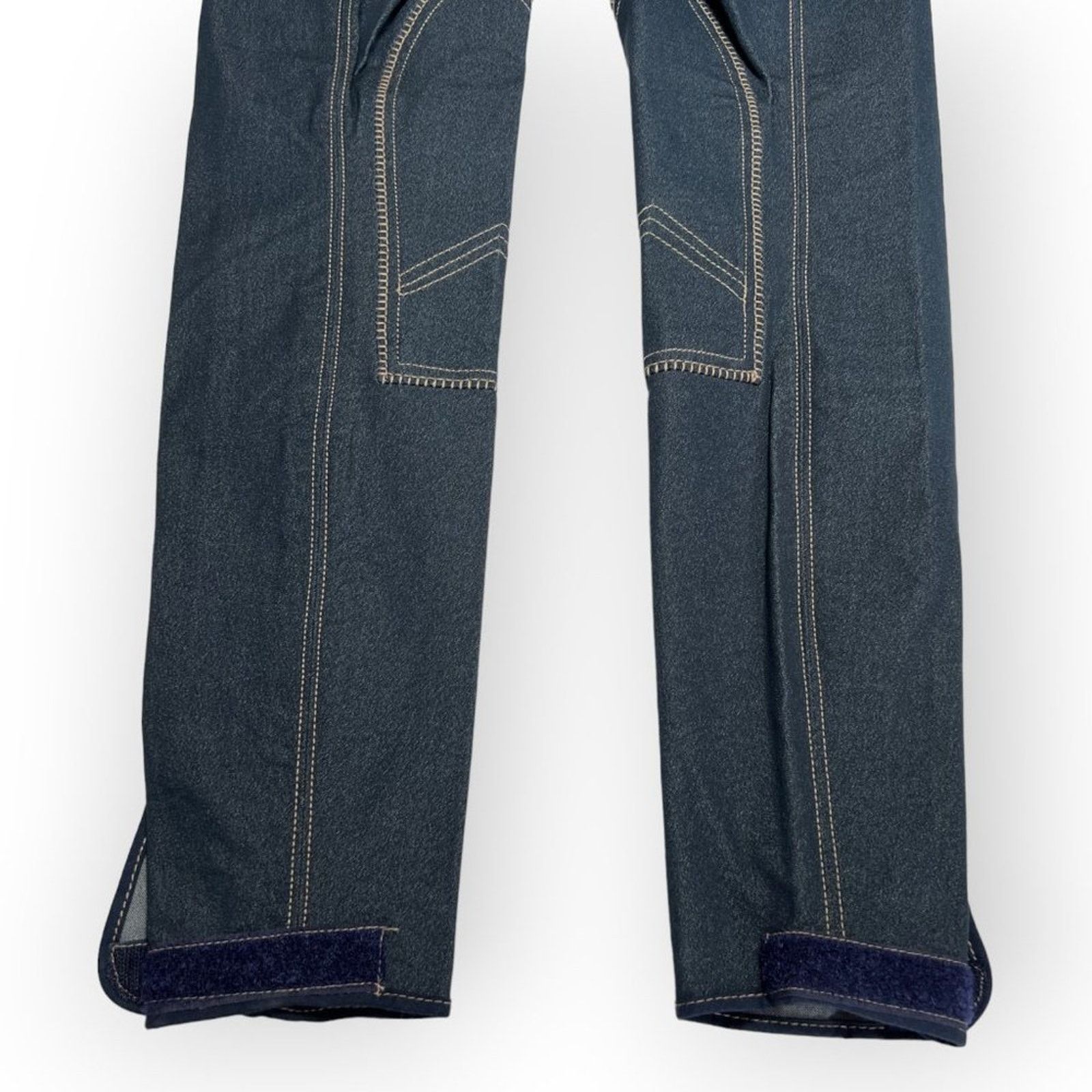 Other HorZe Royal Equus Denim Breeches Blue Suede Patch Size S Size 30" / US 8 / IT 44 - 14 Thumbnail