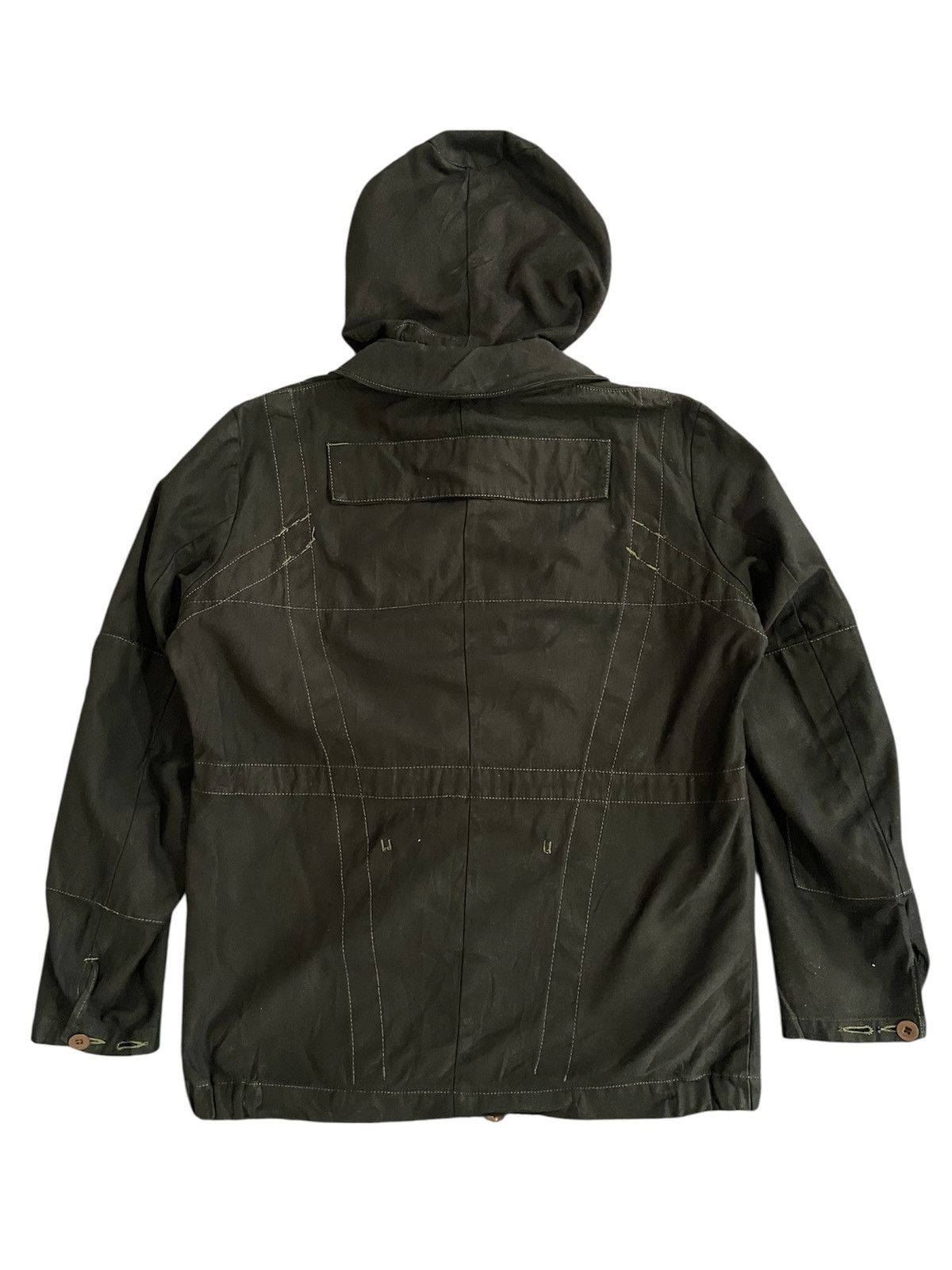 Vintage Vintage C46 70s Swedish Military Hoodie Jacket Size US L / EU 52-54 / 3 - 2 Thumbnail