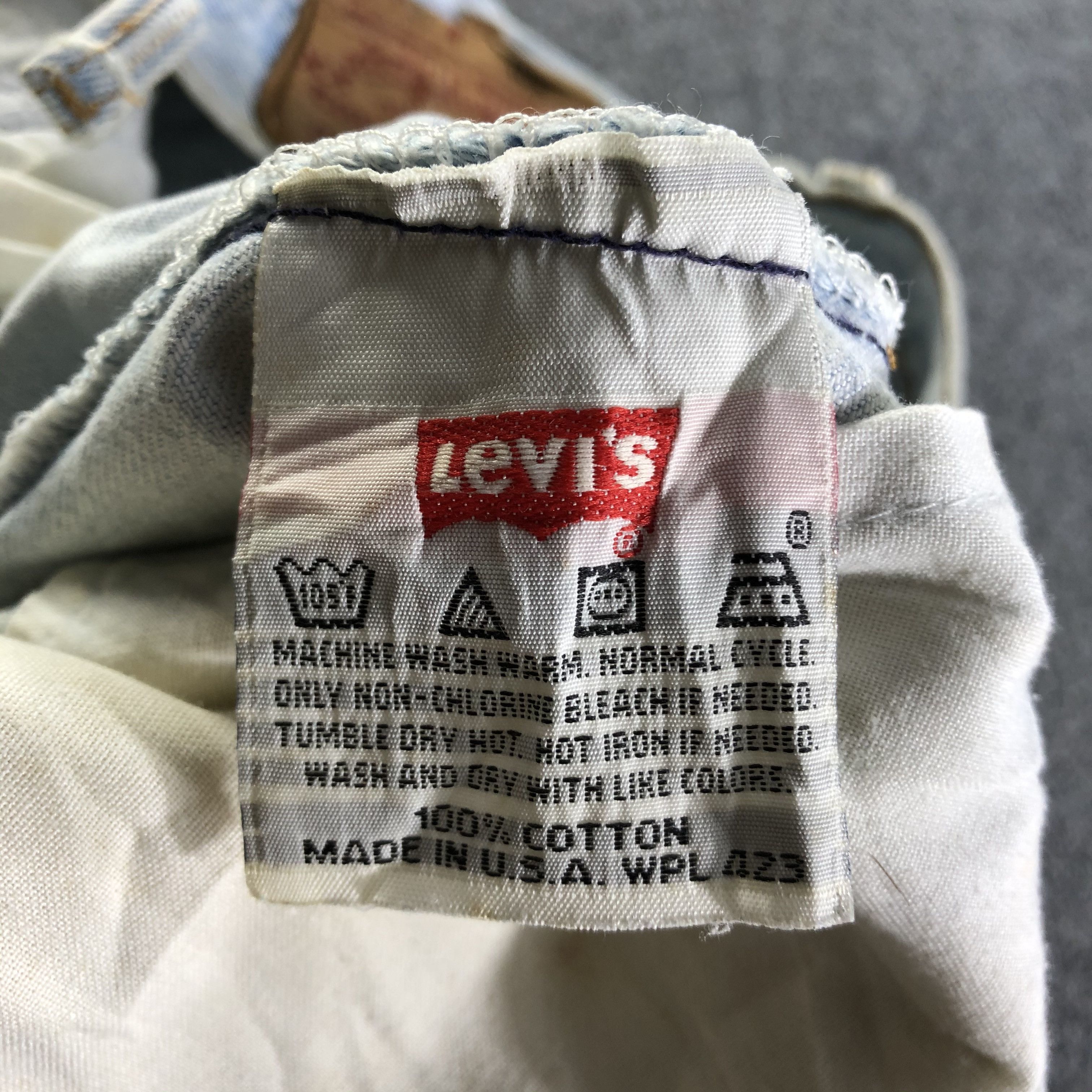 Levi's Vintage Light Wash Levis 501 Jeans-J4596 Size US 30 / EU 46 - 11 Thumbnail