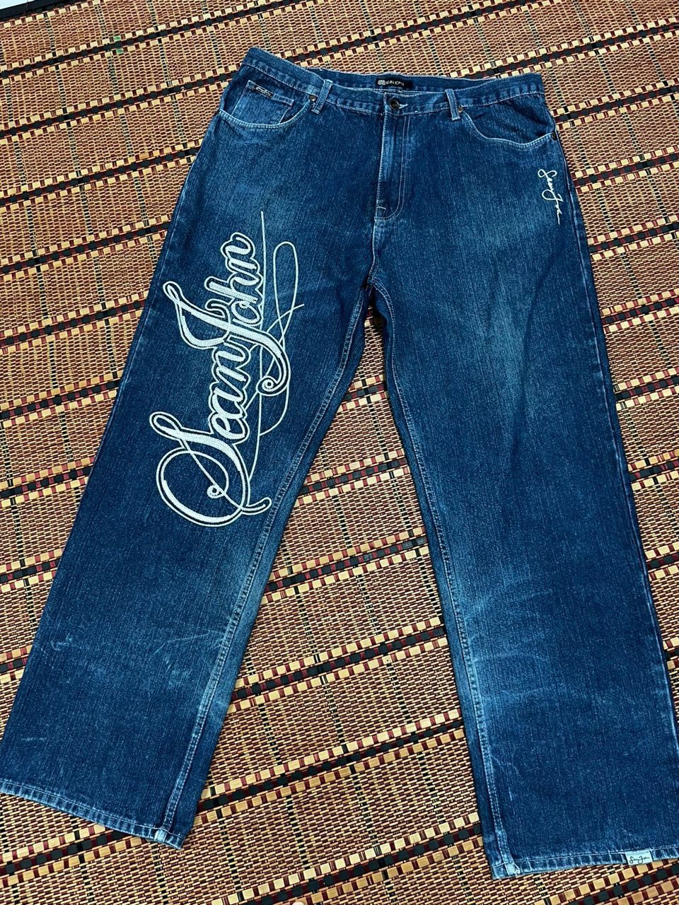 Sean John Sean John Embroidery Denim Baggy Jeans Size US 40 / EU 56 - 1 Thumbnail
