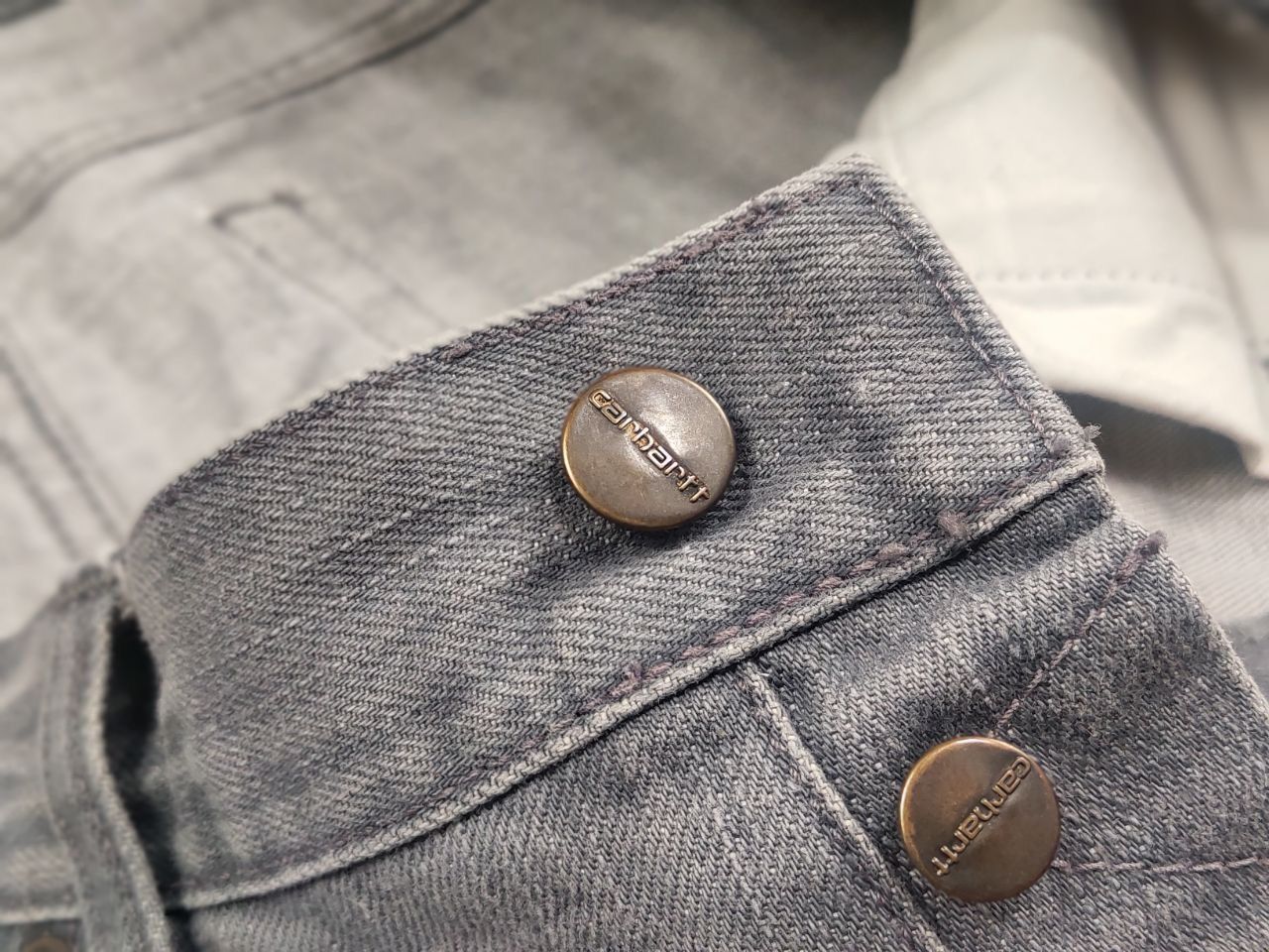 Carhartt Vintage Carhartt Light Gray Faded denim Jeans USA Style Size US 34 / EU 50 - 13 Thumbnail