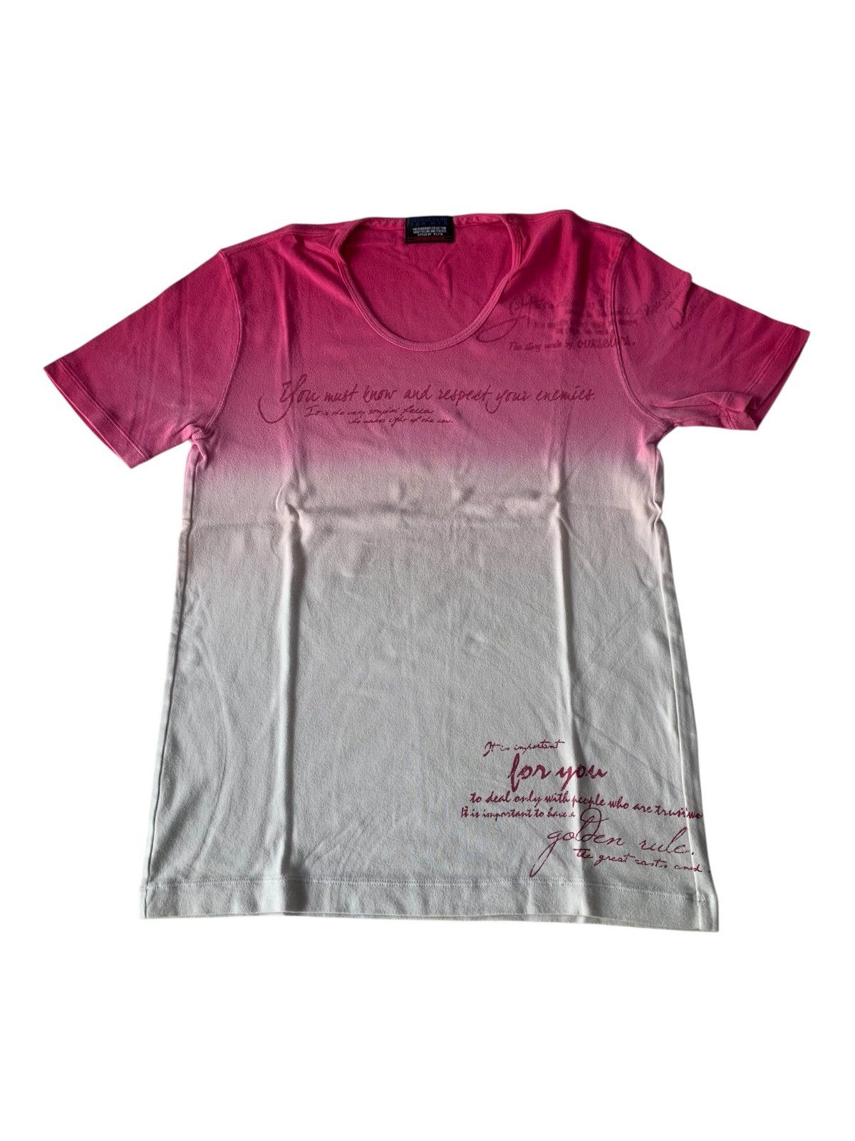 Japanese Brand 2000s japanese archive nicole club short sleeve tee poem Size US L / EU 52-54 / 3 - 1 Thumbnail