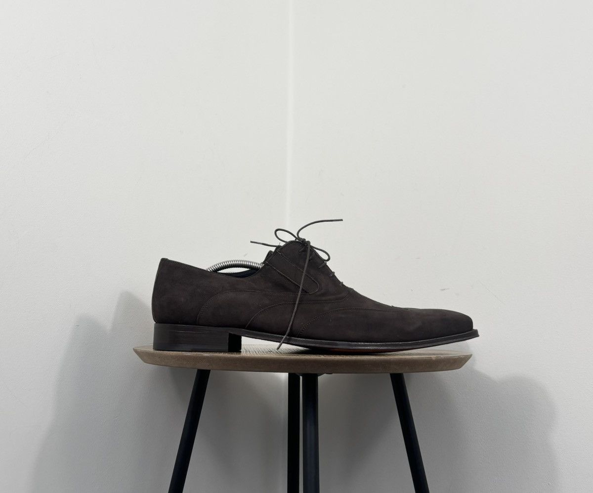 Mezlan Mezlan Hoffman Men’s NEW Brown Suede Leather Dress Shoes Size US 14 / EU 47 - 4 Thumbnail