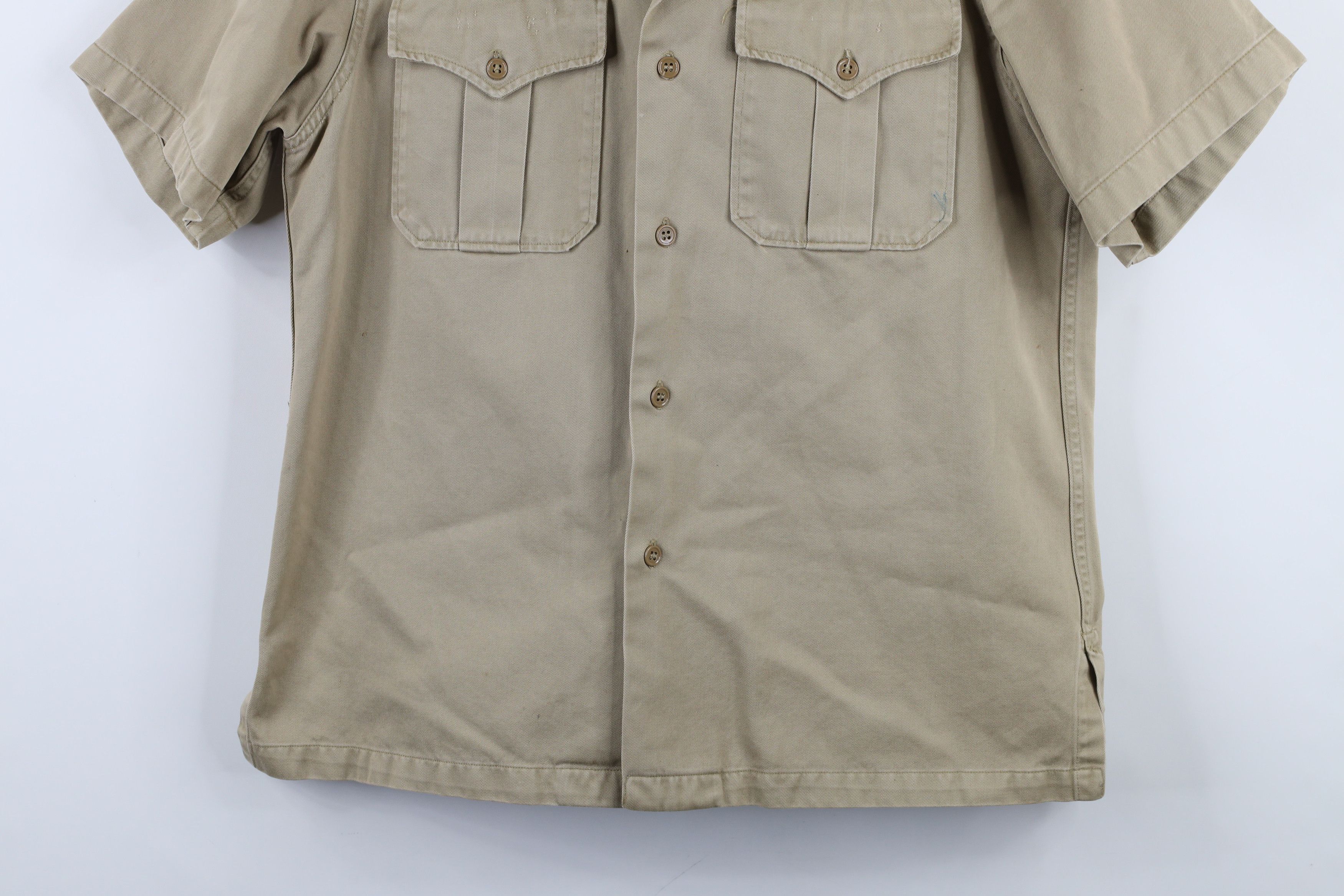 Vintage Vintage 50s Korean War Cotton Twill Uniform Shirt Khaki USA Size US M / EU 48-50 / 2 - 3 Thumbnail