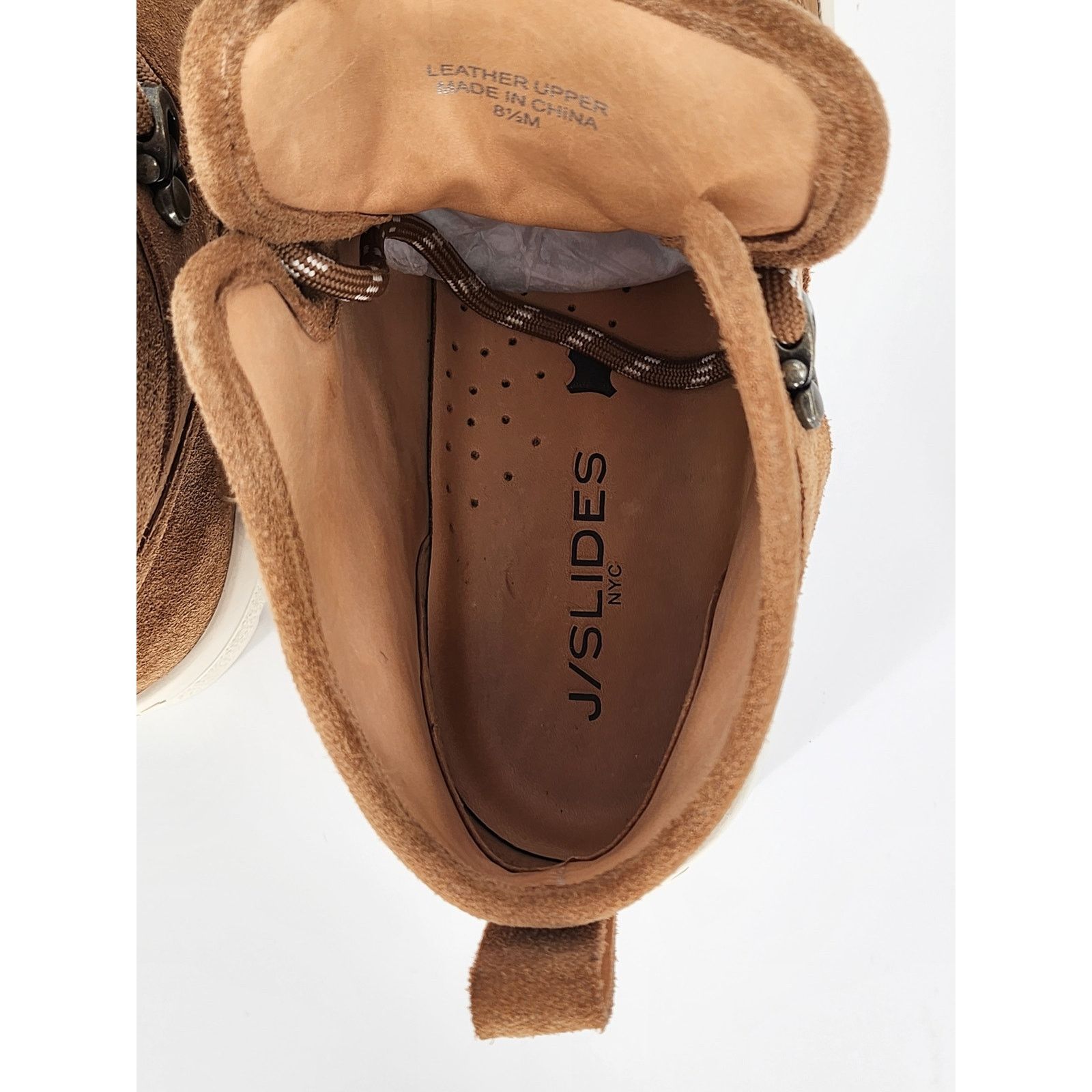 J/Slides J/Slides High-Top Faux Shearling & Suede Sneakers Size 8.5 Size US 8.5 / IT 38.5 - 8 Thumbnail