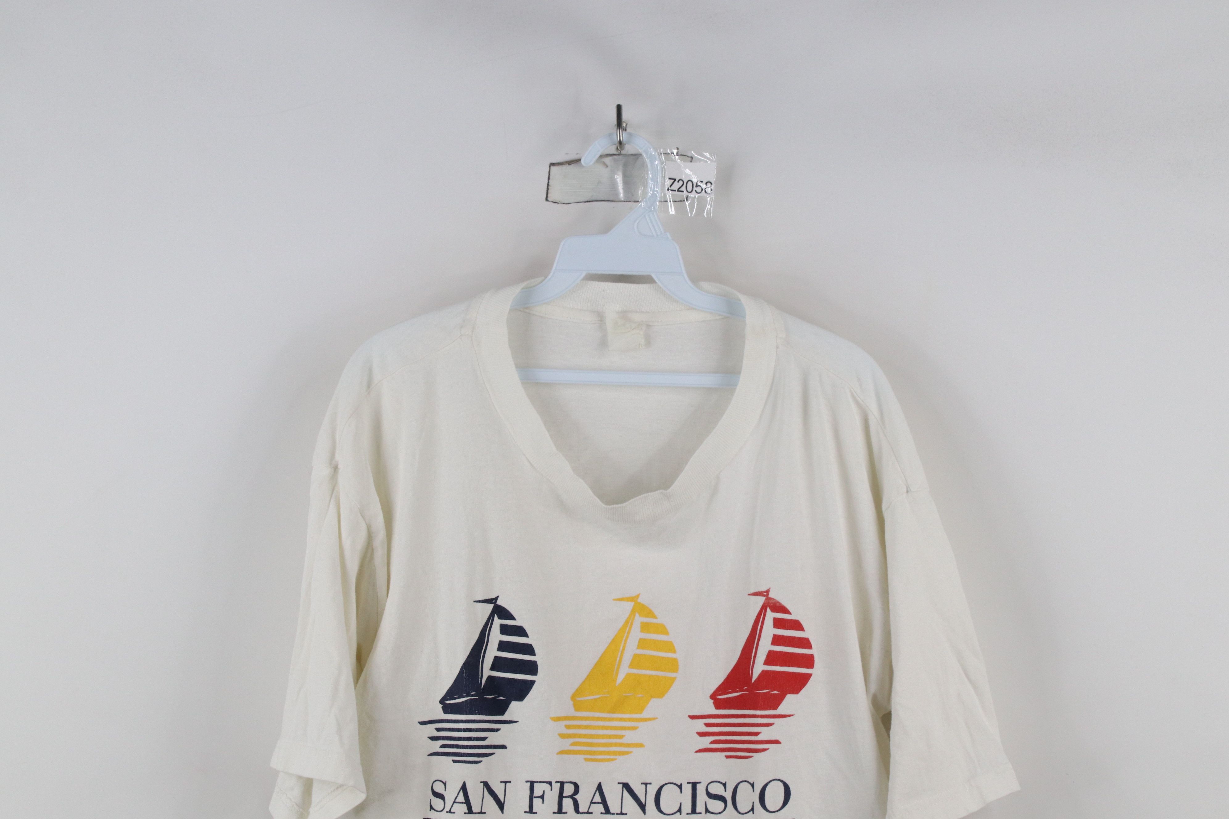 Vintage Vintage 90s Streetwear Thin San Francisco Sailing T-Shirt Size US L / EU 52-54 / 3 - 2 Thumbnail