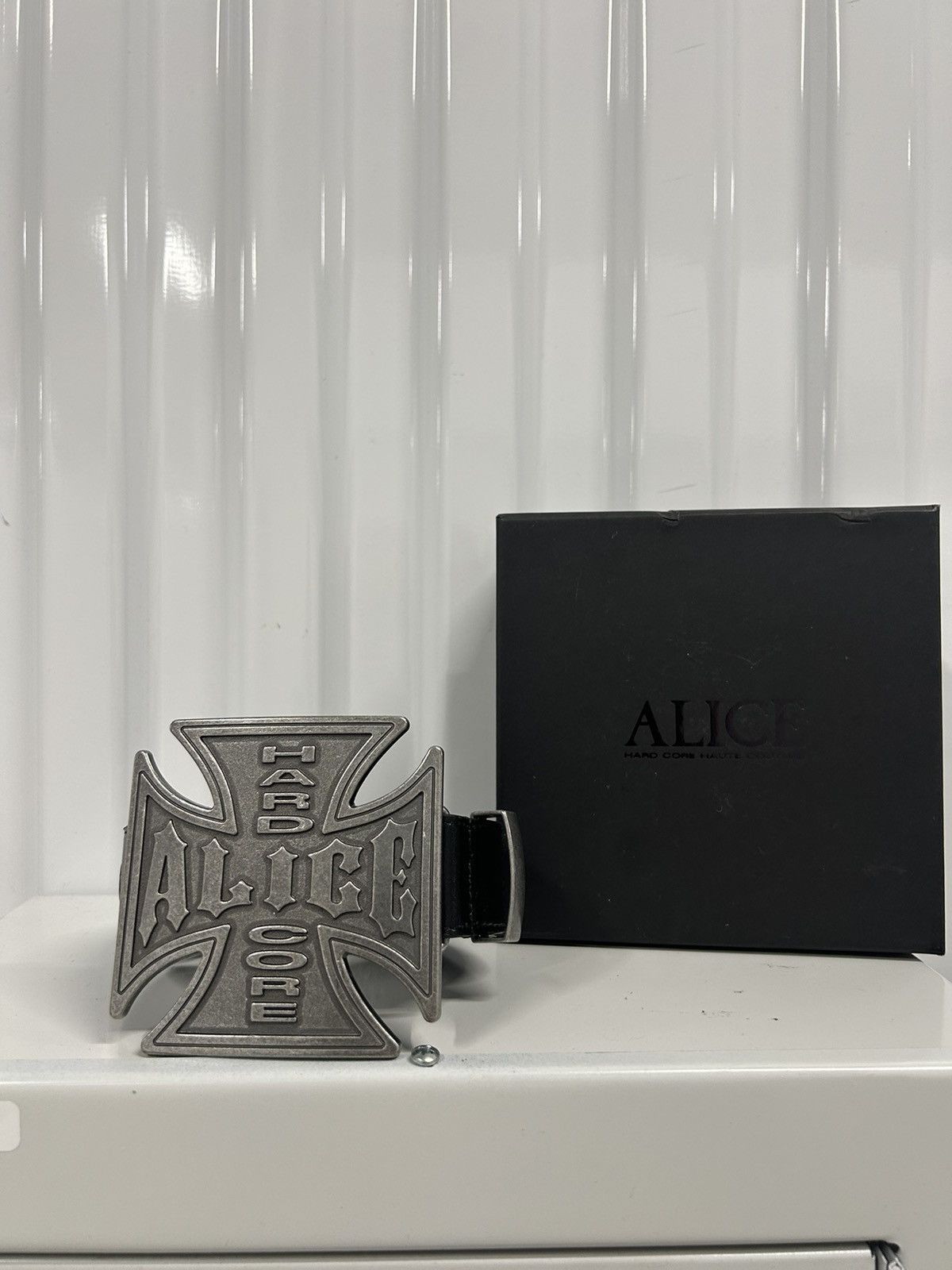 Alice Hollywood Alice Hollywood Blistered Chopper Belt Black