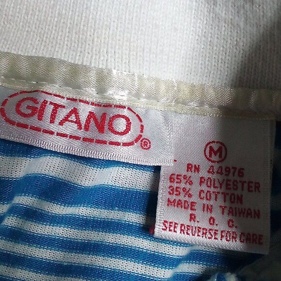 Other Vintage Gitano Striped Polo Shirt Size M / US 6-8 / IT 42-44 - 3 Thumbnail