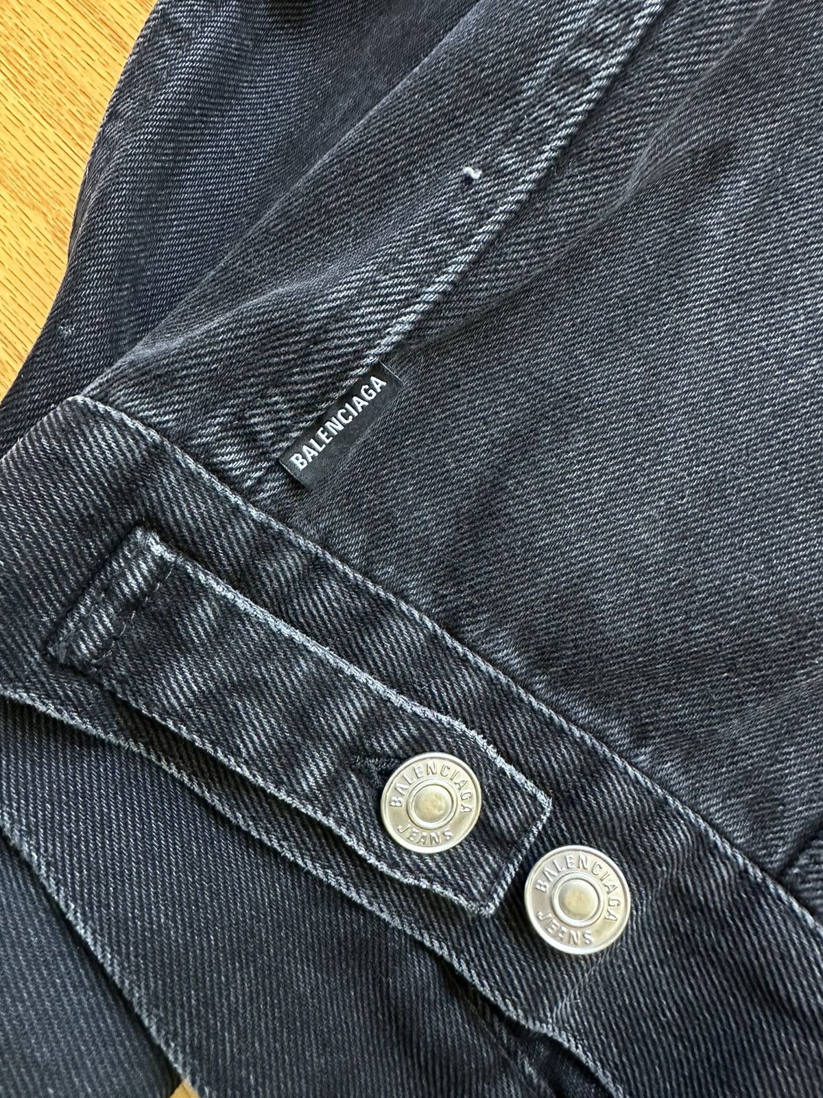 Balenciaga Balenciaga Logo Denim Jacket Size US L / EU 52-54 / 3 - 6 Thumbnail