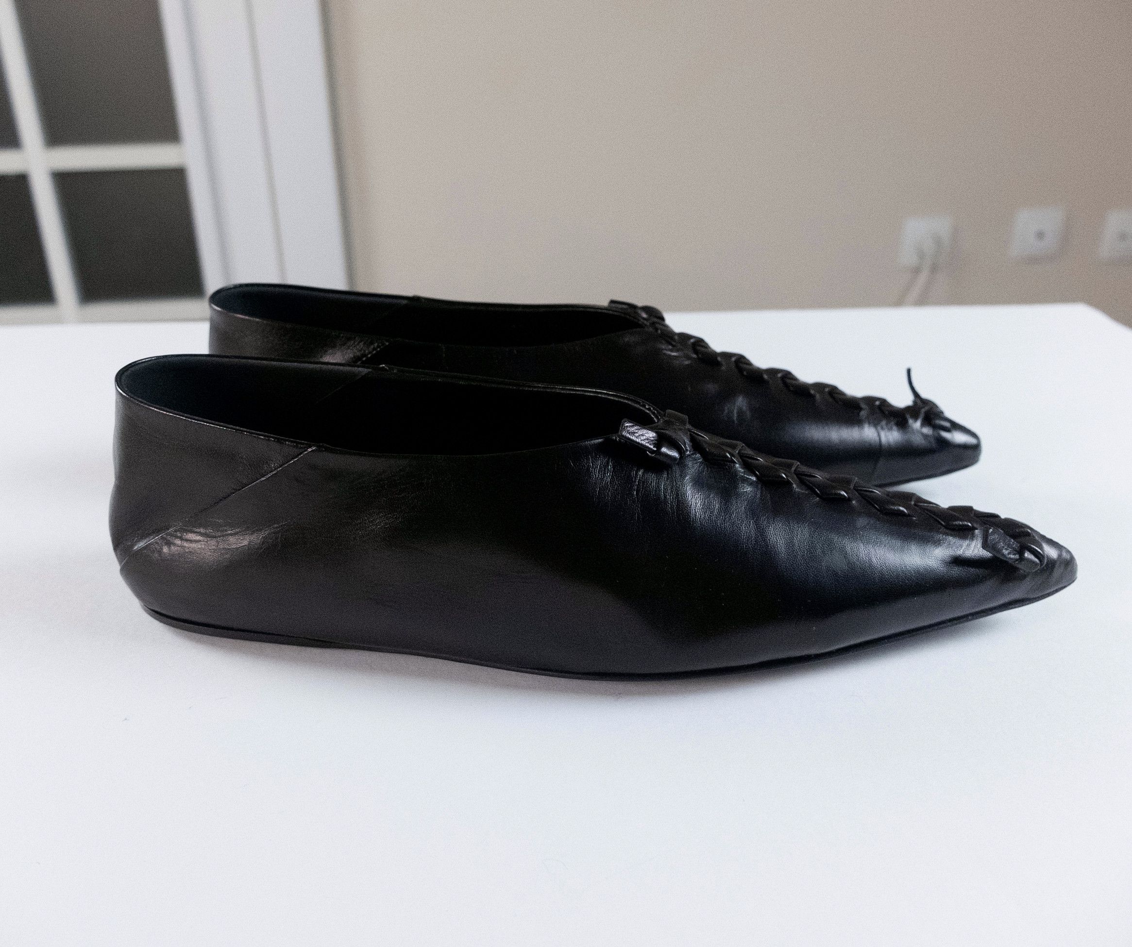 Jil Sander JIL SANDER black knot detailing soft ballerina shoes 8 38 Size US 8 / IT 38 - 5 Thumbnail