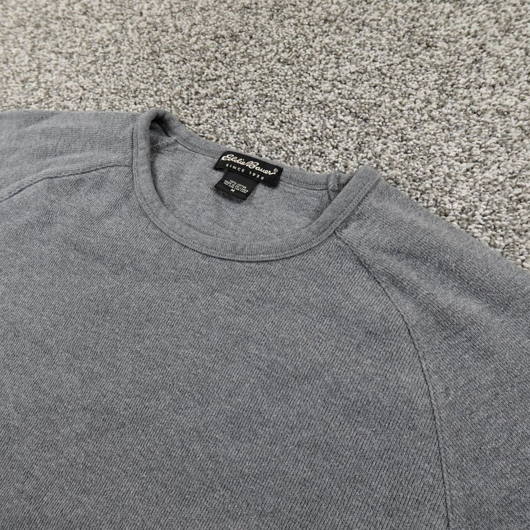 Eddie Bauer Eddie Bauer Sweater Mens M Gray Knit Thermal Crewneck Pullover Outdoor Hiking Size US M / EU 48-50 / 2 - 2 Thumbnail