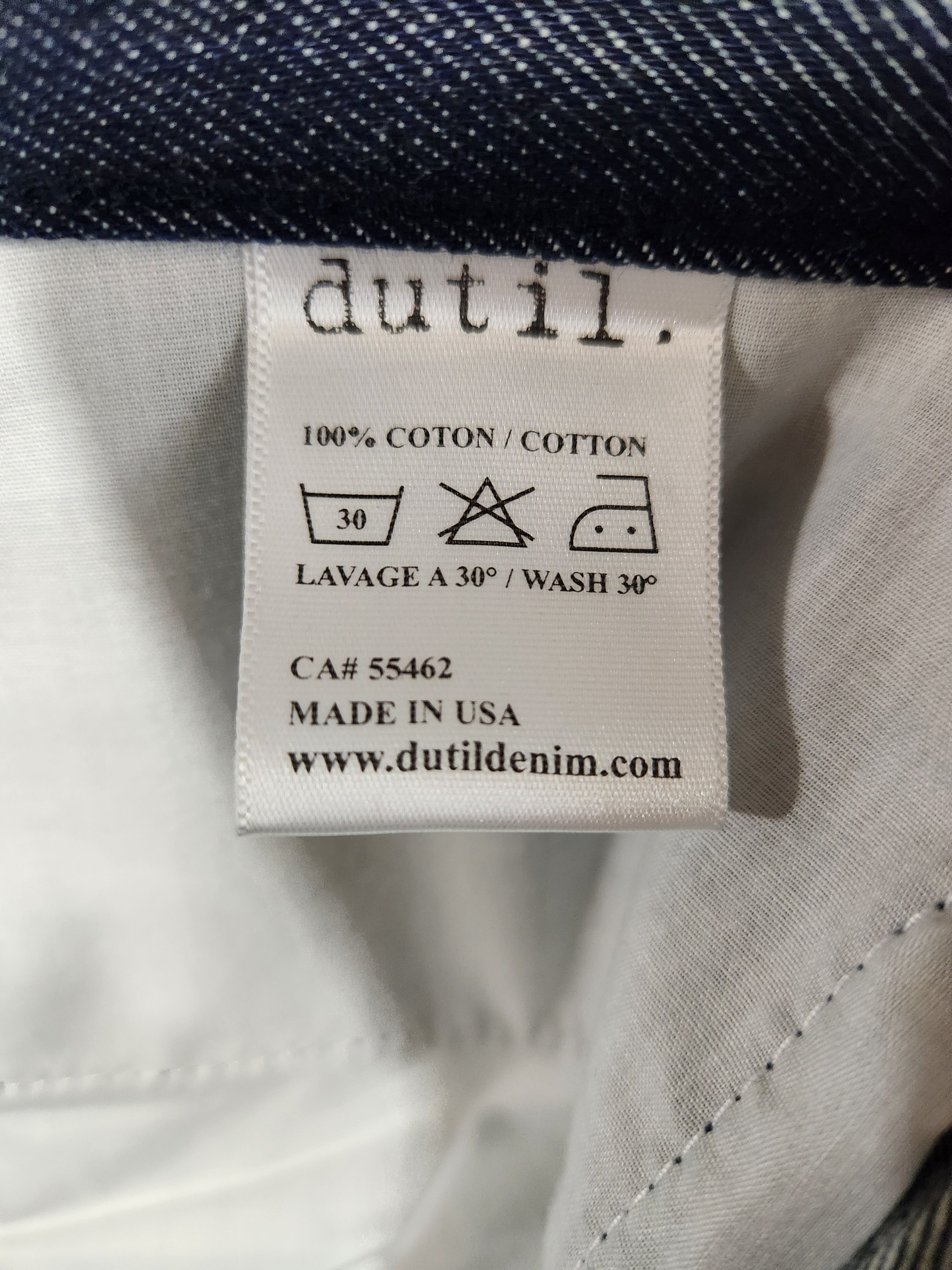 Other DUTIL DENIM The Quintessential Slim Straight Raw Size US 31 - 9 Thumbnail