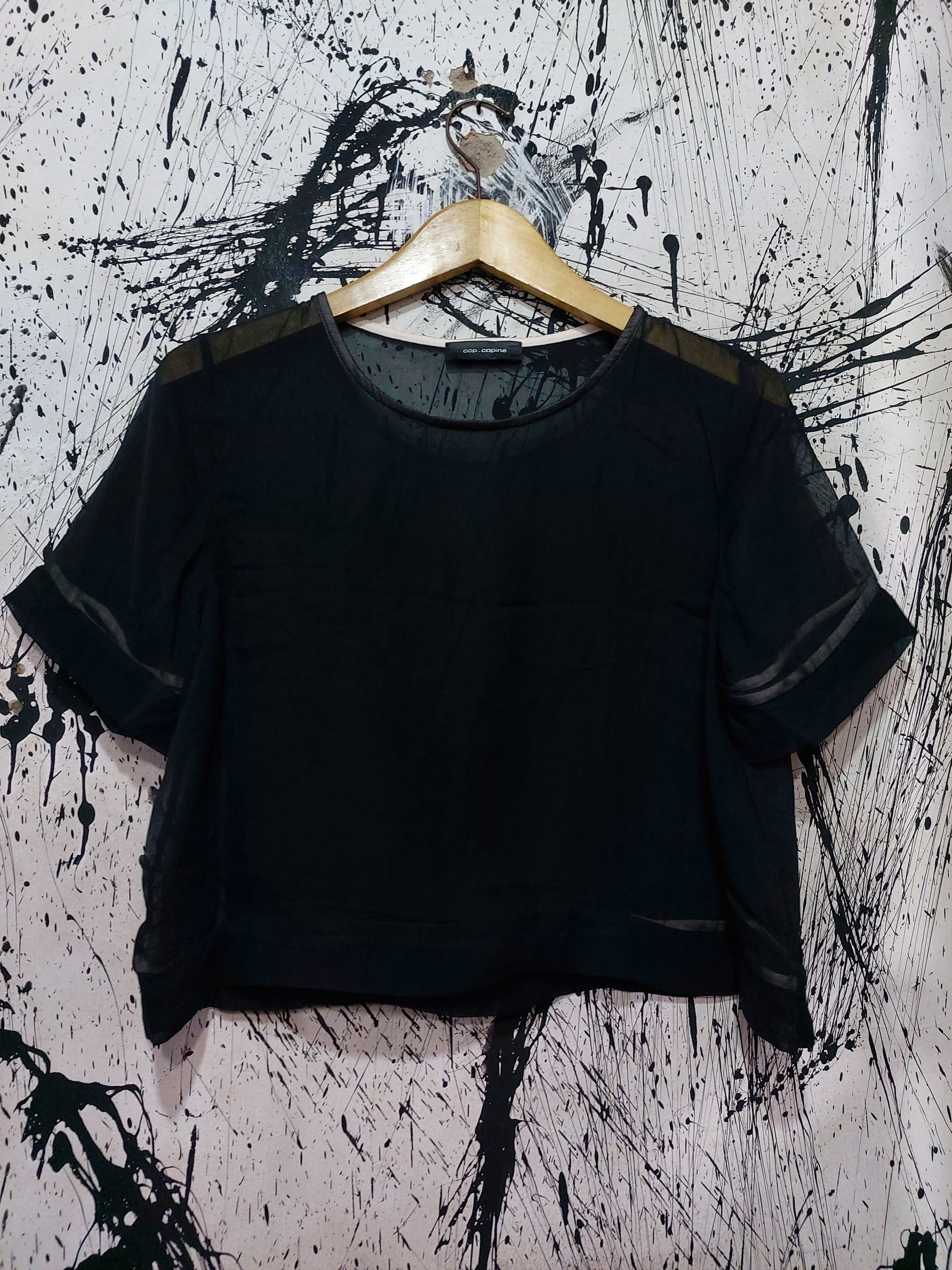 Cop Copine COP COPINE TRANSPARENT CROP BLOUSE Size M / US 6-8 / IT 42-44 - 1 Thumbnail