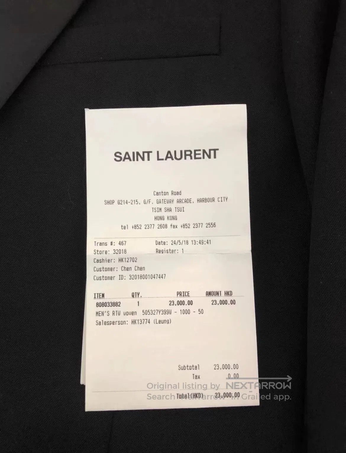 Saint Laurent Paris Saint Laurent Black Jacket Size 50. Size US M / EU 48-50 / 2 - 4 Thumbnail