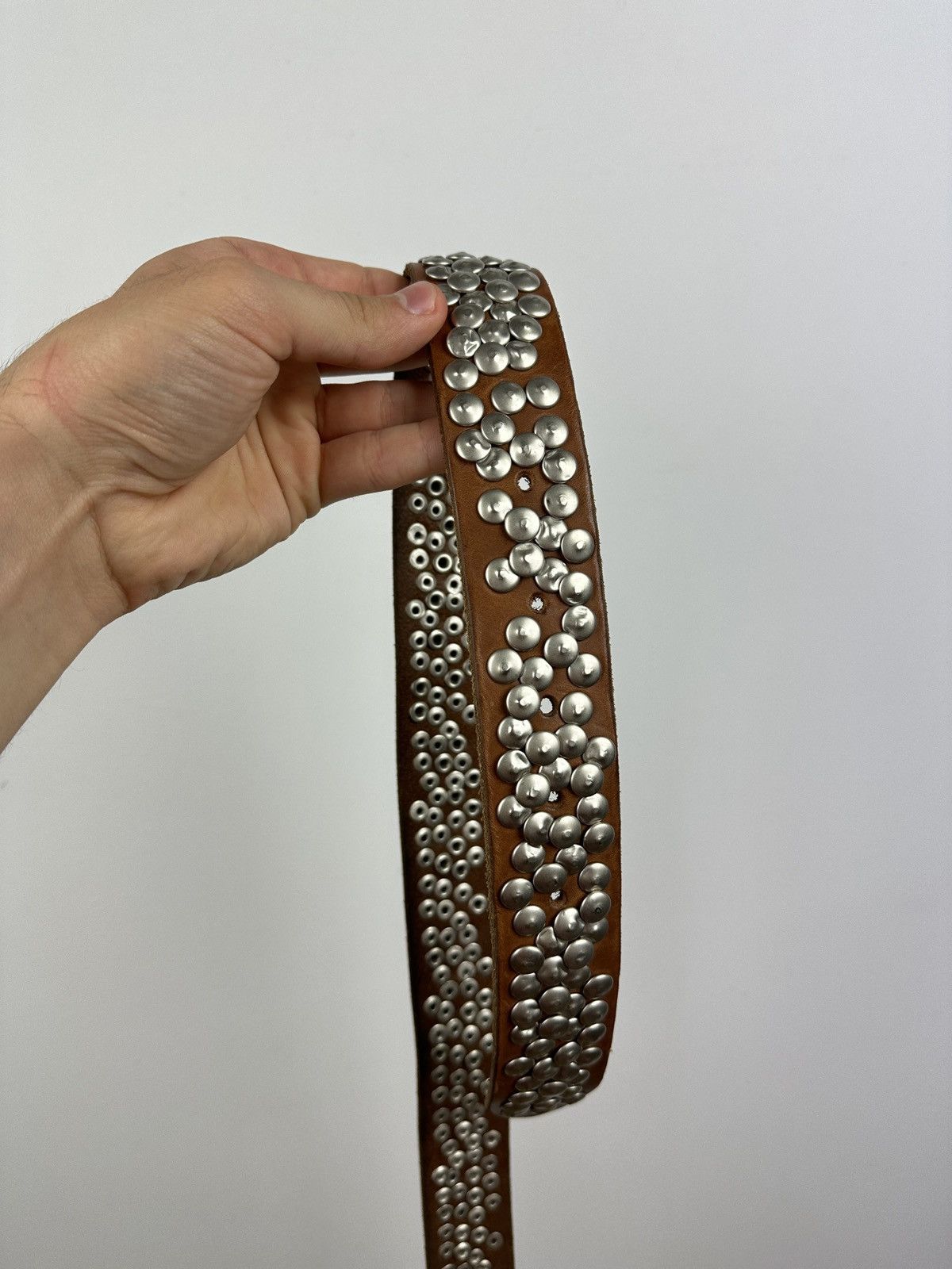 Vintage Vintage Y2K Leather Belt Size ONE SIZE - 7 Thumbnail