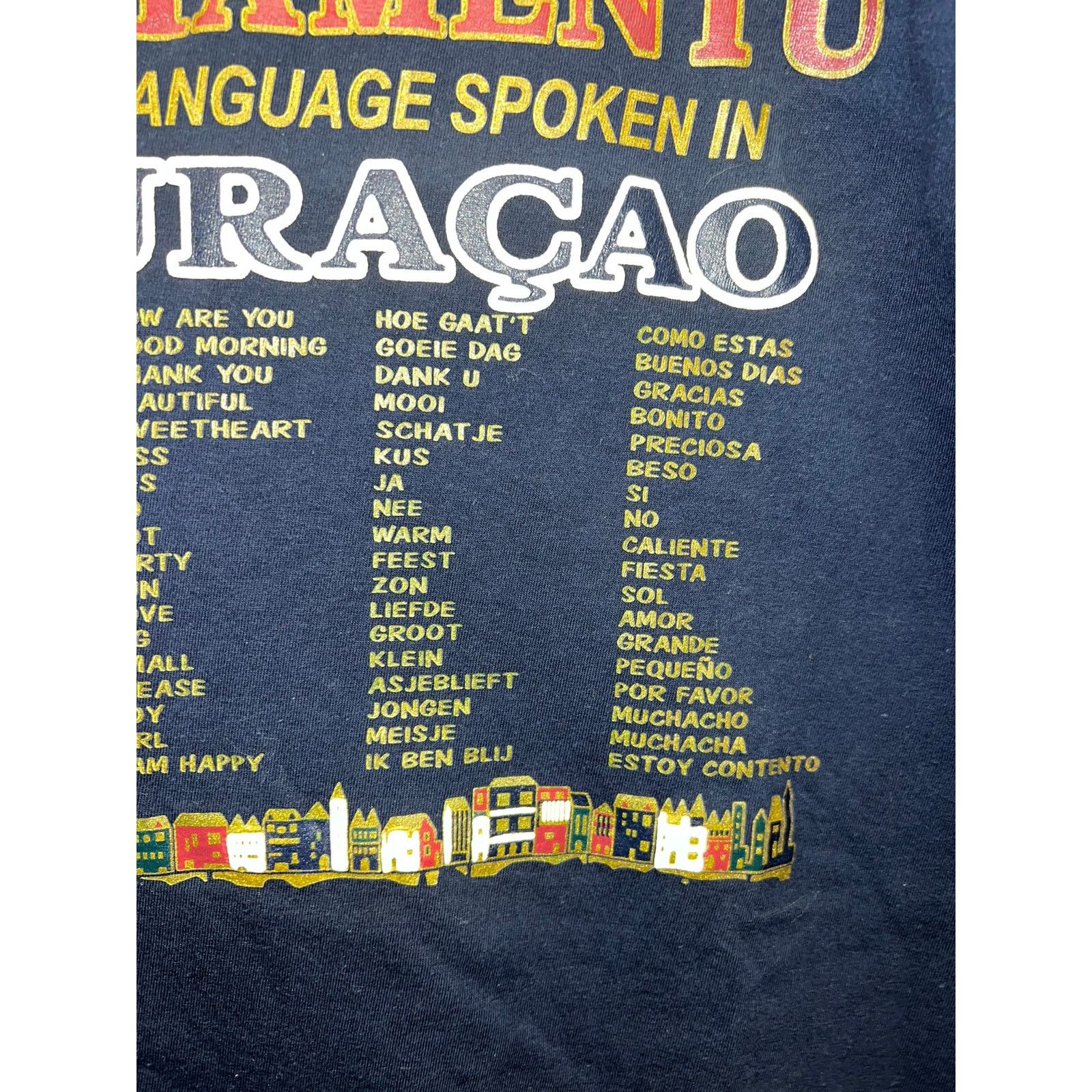 Vintage Vintage Curacao Shirt Papimentu Language Spoken Blue Tee XL Size US XL / EU 56 / 4 - 6 Thumbnail