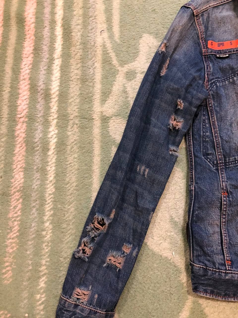 G-Star vintage jacket denim blue Y2K G-Star Raw logo Streetwear Size US XS / EU 42 / 0 - 10 Thumbnail