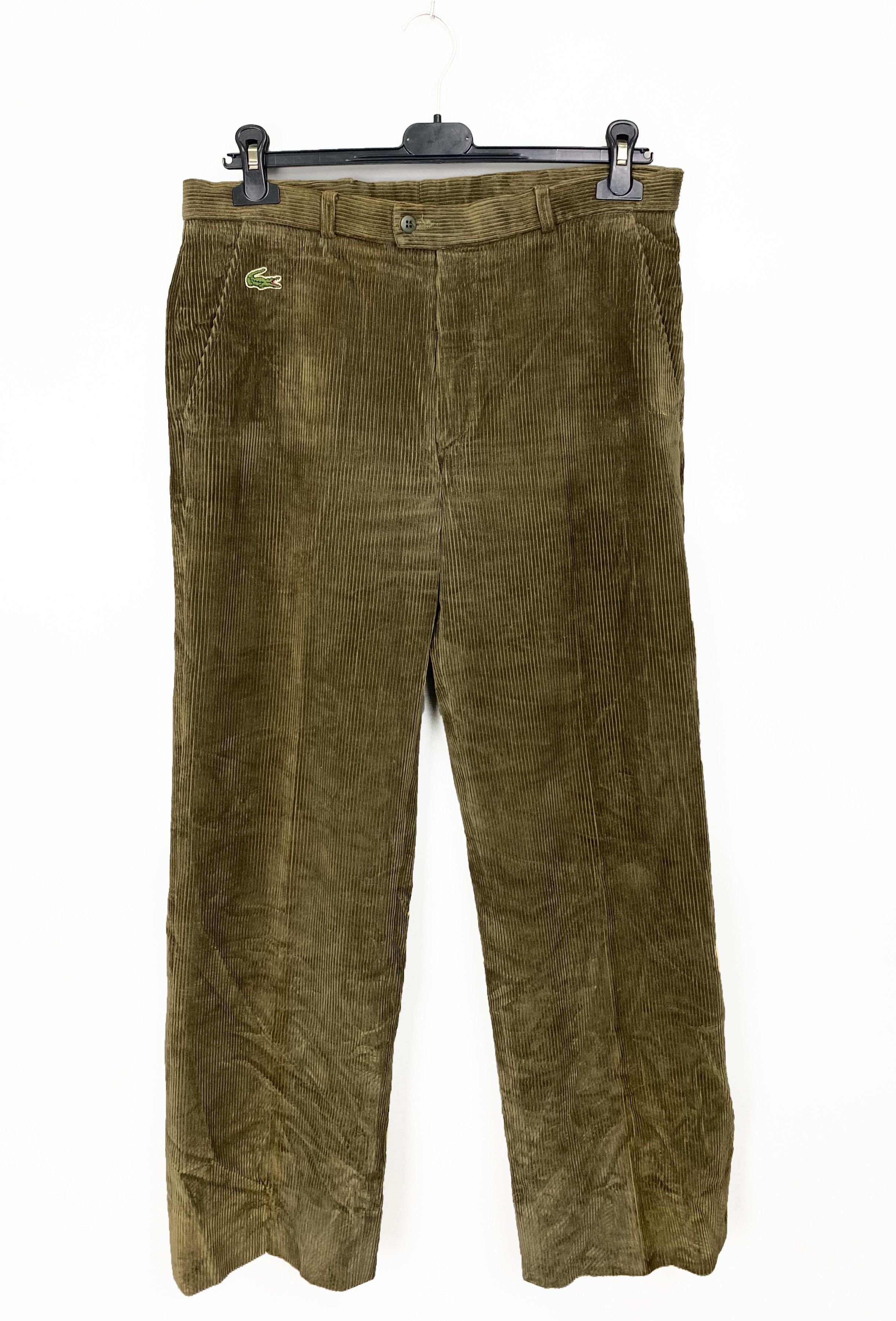 image of Lacoste Vintage Velvet Pant Made In France Size 40, Men's