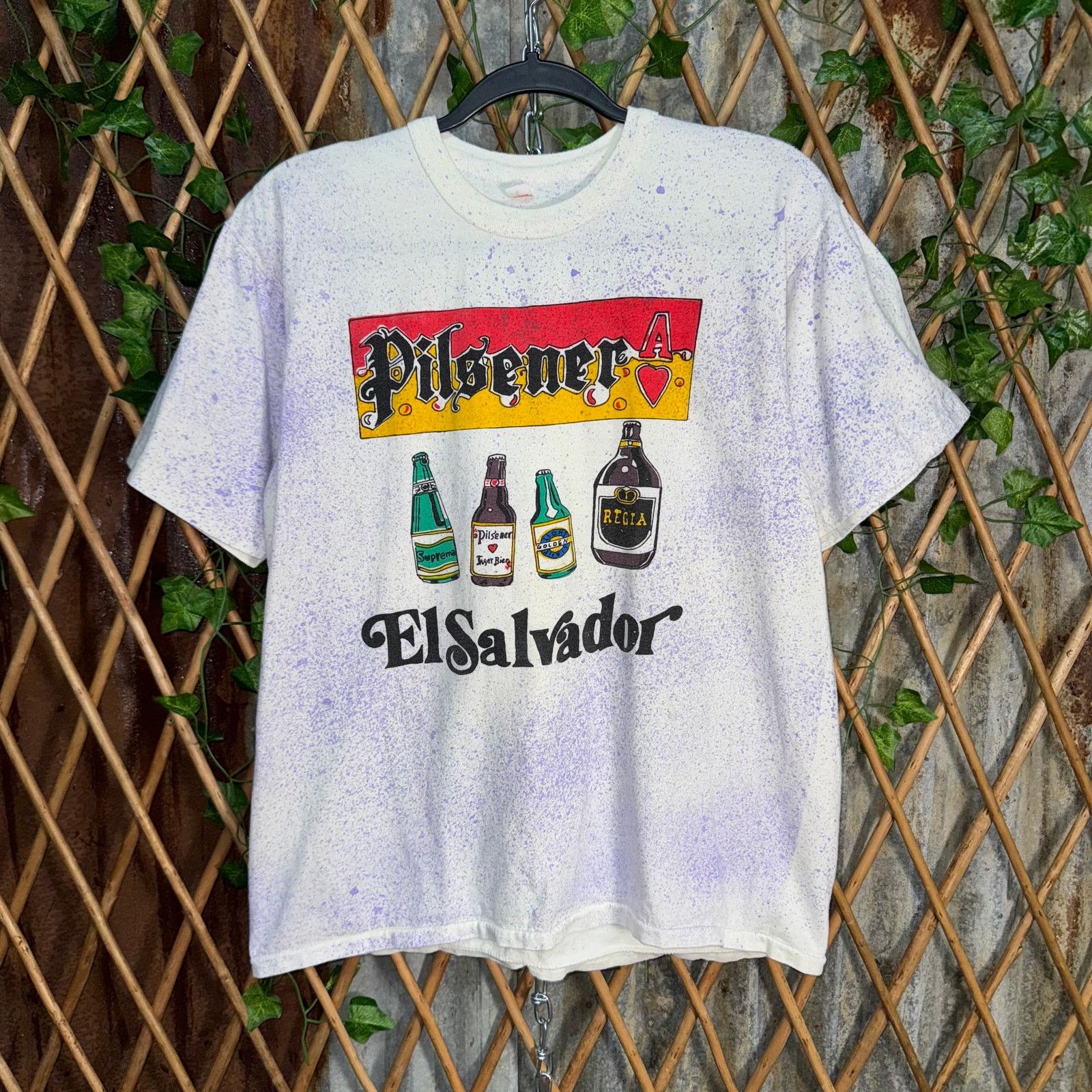 Vintage Vintage Y2K pilsener El Salvador 1990s beer tequila t-shirt Size US L / EU 52-54 / 3 - 1 Thumbnail