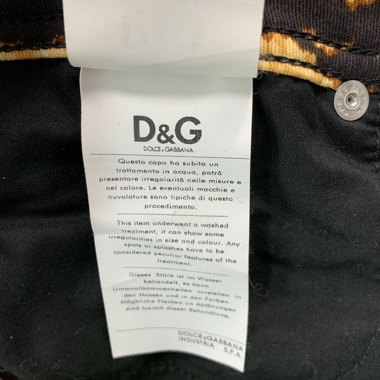Dolce & Gabbana D&G Size XS Brown Gold Cotton Blend Skirt Sets Size 26" / US 2 / IT 38 - 10 Thumbnail