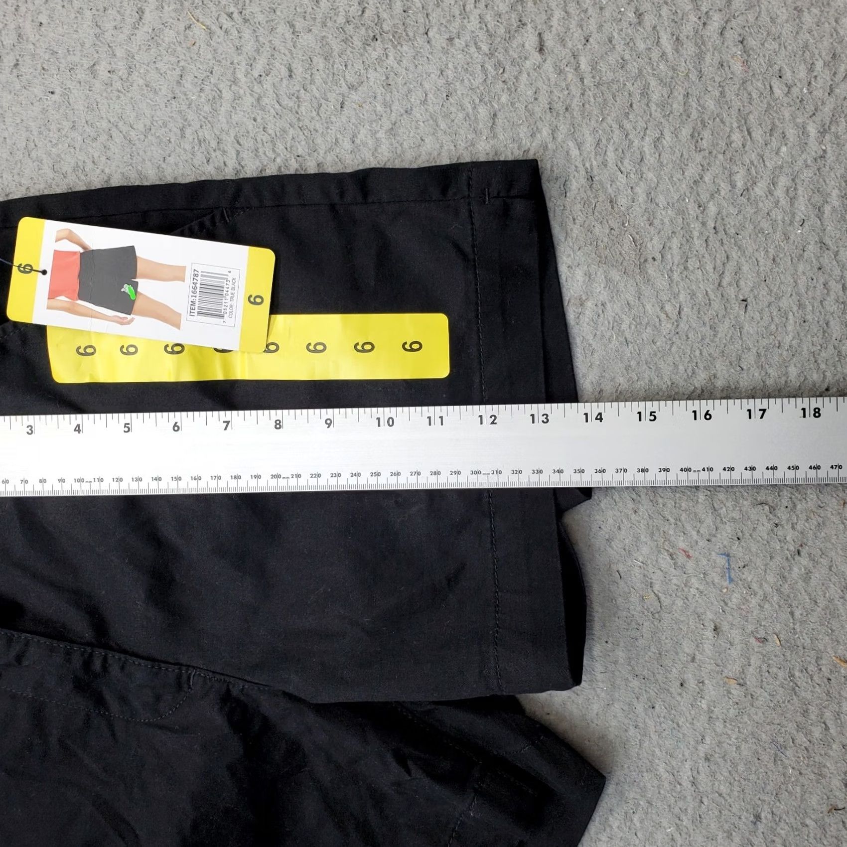 Nautica Nautica Chino Shorts Women 6 Black Twill Mid Rise Slash Pocket Low Waist Stretch - Slim Fit Size 28" / US 6 / IT 42 - 3 Thumbnail