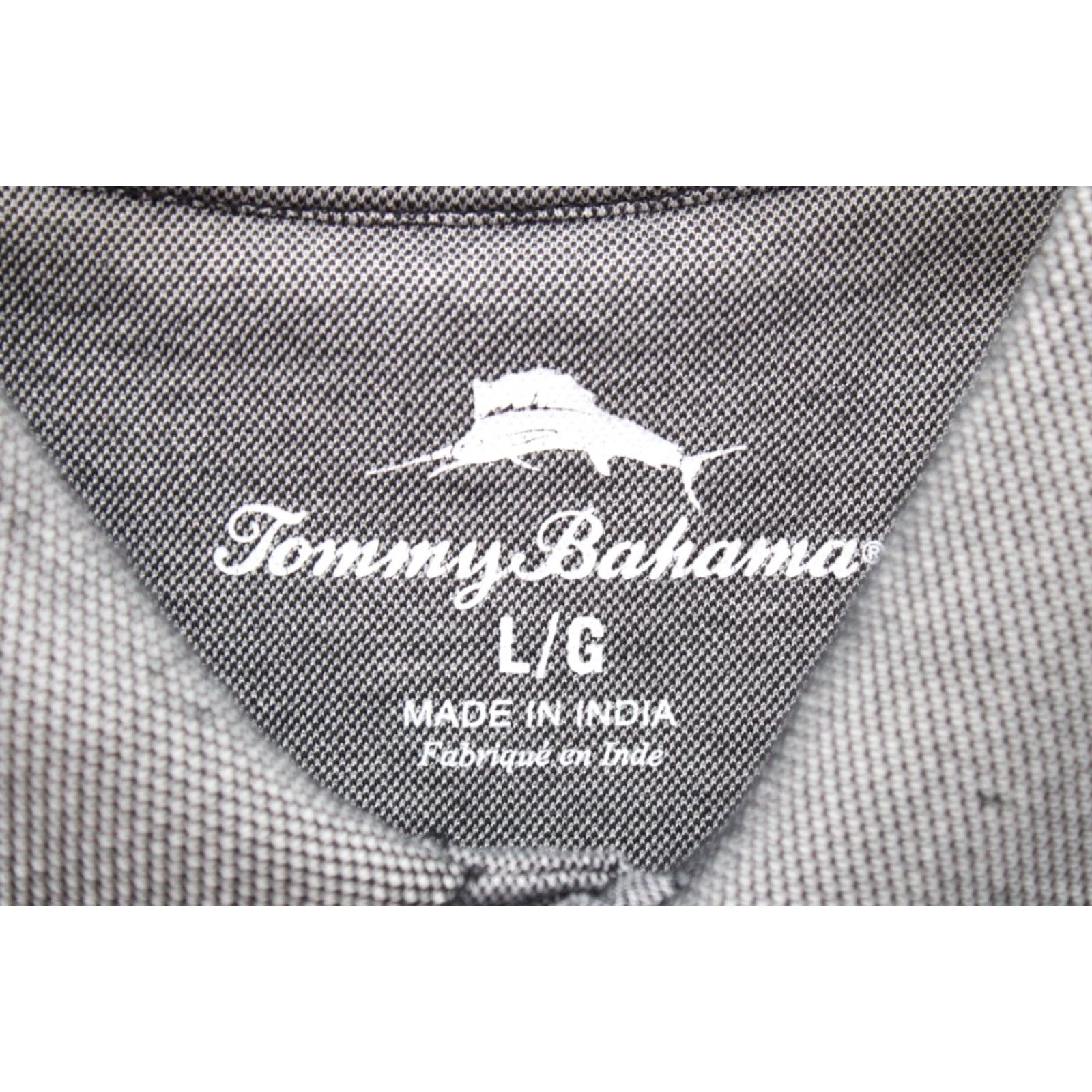 Tommy Bahama VINTAGE Tommy Bahama Golf Polo Shirt Men's Large Black Gray Embroidered Marlin Logo Size US L / EU 52-54 / 3 - 2 Thumbnail