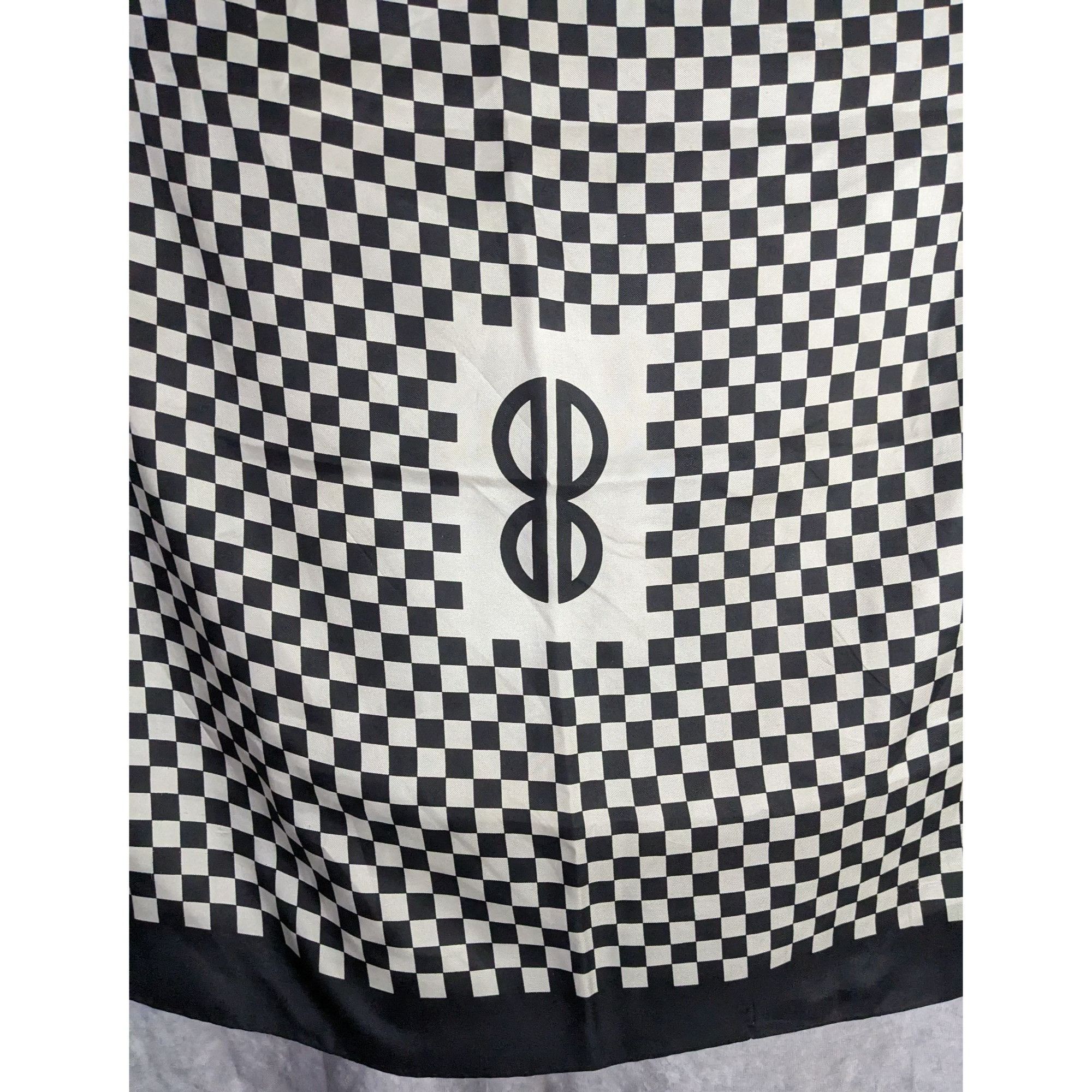 Bill Blass Vintage Bill Blass Silk Checkerboard Scarf Rare Size ONE SIZE - 5 Thumbnail
