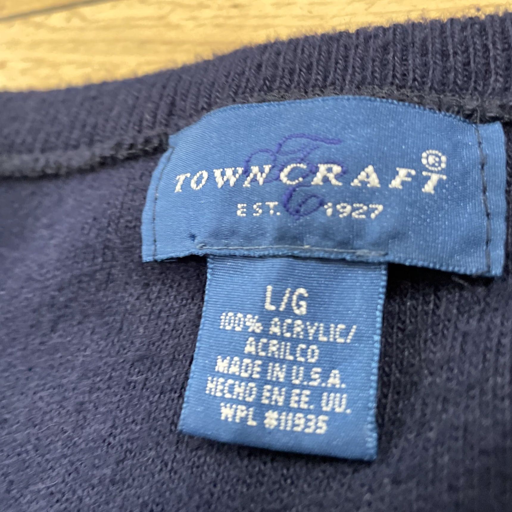 Vintage VINTAGE Towncraft Vest Men L Blue Vneck 90s Made USA Classic Capusle Penneys Towncraft / Vintage / 90s / Preppy Academia / Blue / Vneck / Vest / Men Size US L / EU 52-54 / 3 - 5 Thumbnail