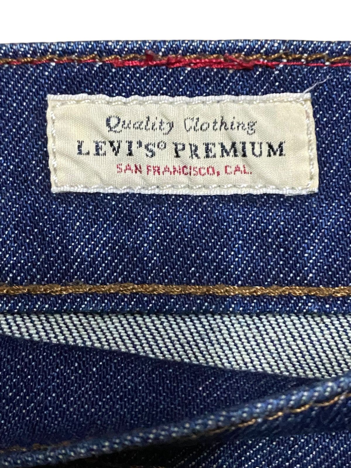 Levi's Vintage Levis Engineered Twisted Leg Blue Wash Slim Jeans Size US 32 / EU 48 - 15 Thumbnail