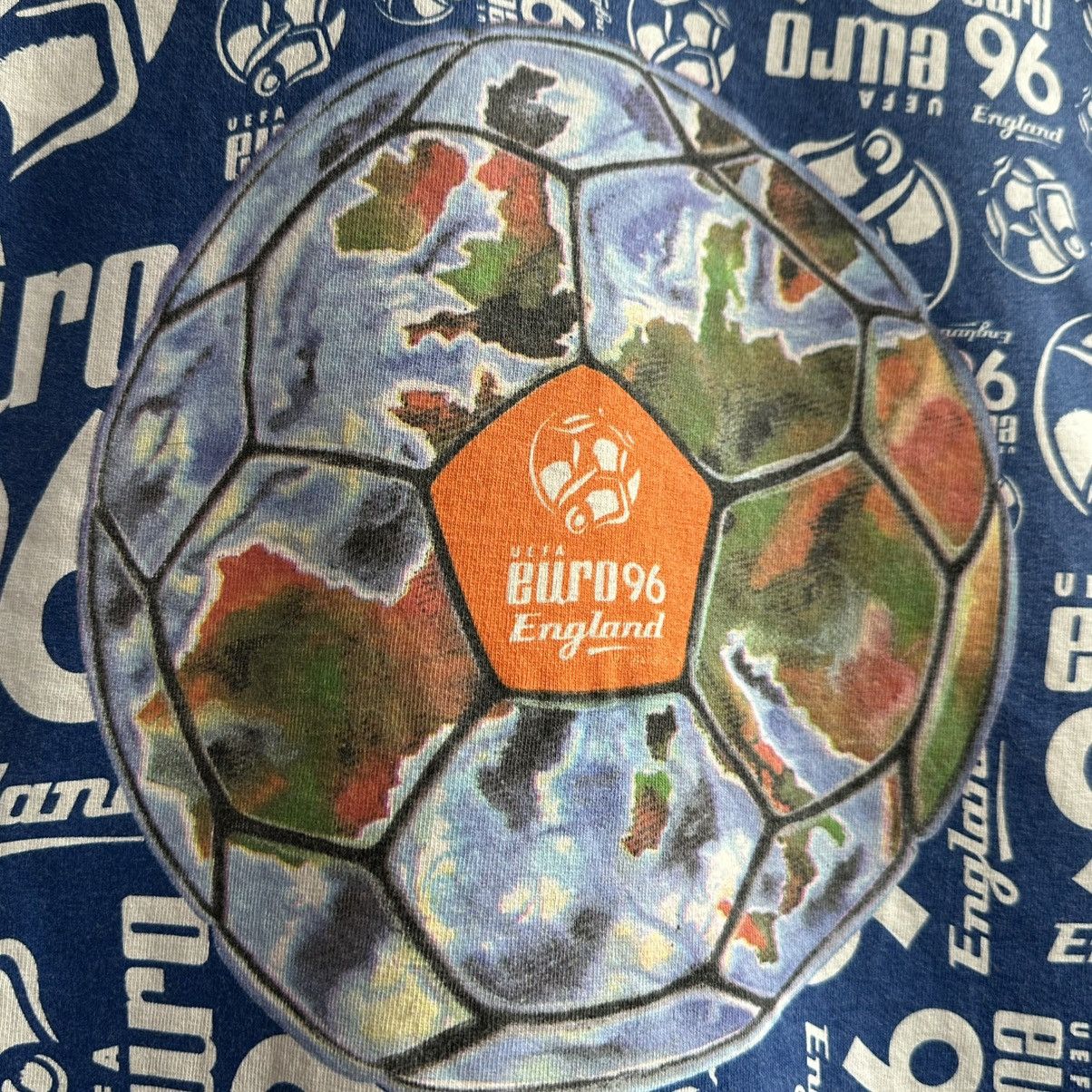 Vintage VINTAGE 1994 UEFA EURO 96 ENGLAND PROMO TEE Size US L / EU 52-54 / 3 - 4 Thumbnail