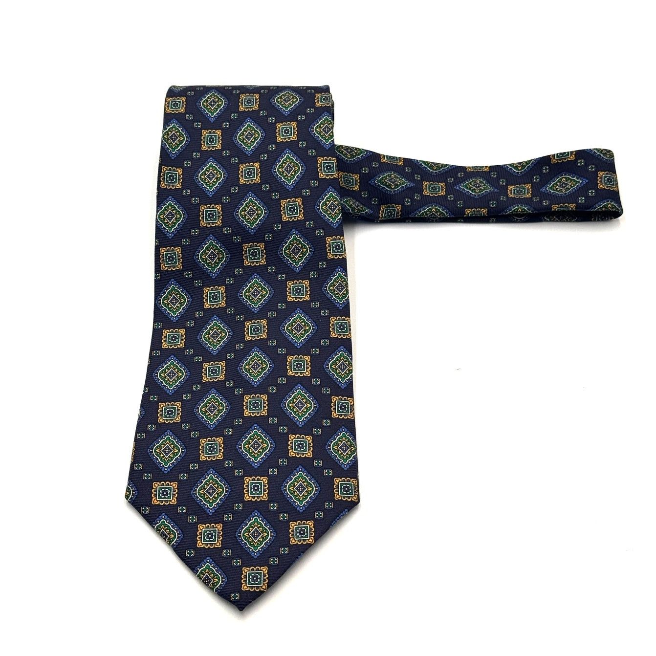 Jos. A. Bank Jos A Bank Premier Collection Mens Silk Tie Navy Size ONE SIZE - 2 Thumbnail