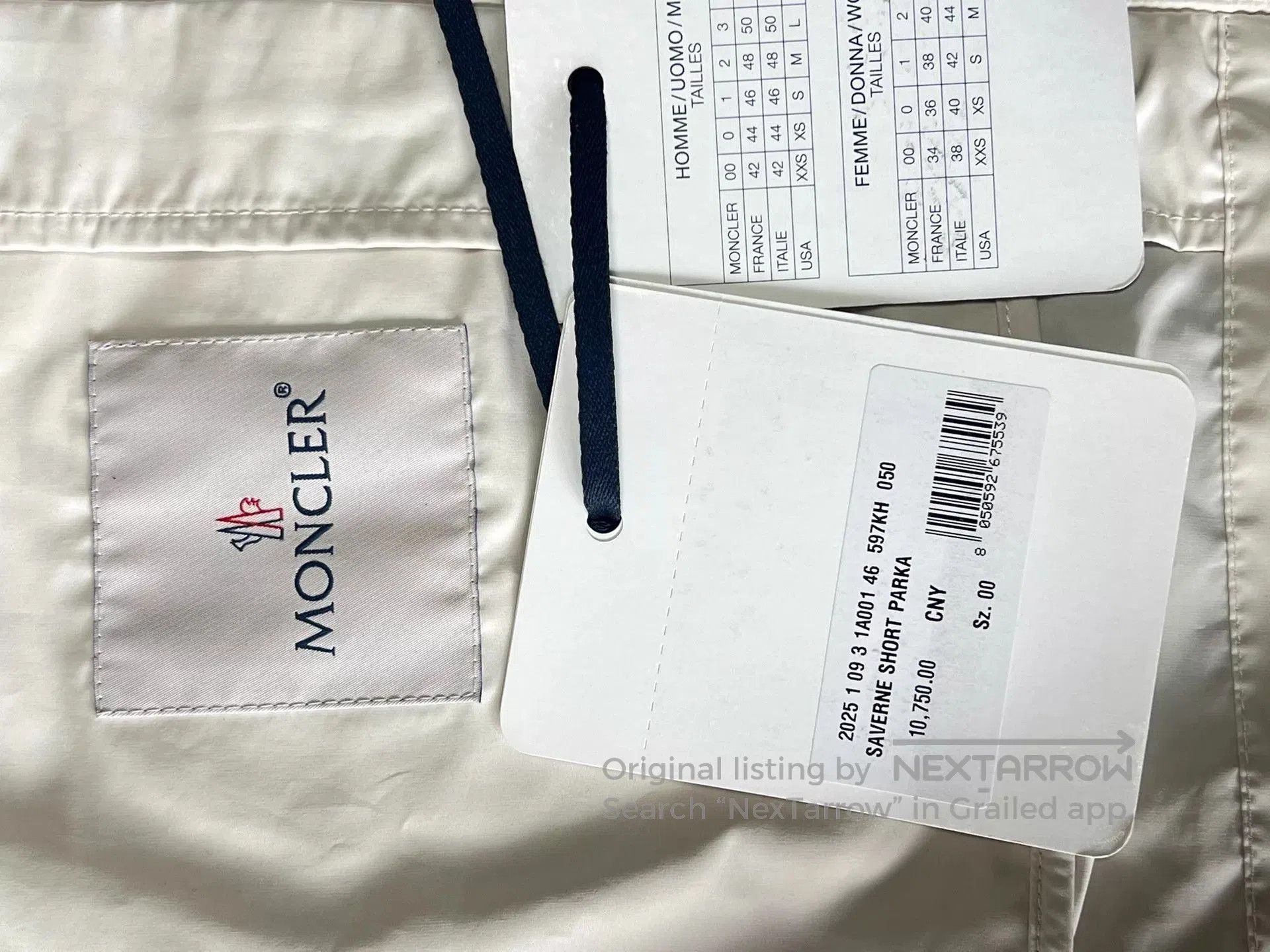 Moncler White Hooded Light Jacket - XXS. Size US XXS / EU 40 - 5 Thumbnail