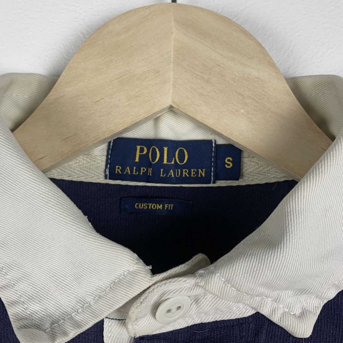 Polo Ralph Lauren Vintage Y2K Polo Ralph Lauren Striped Rugby Shirt Custom Fit Size US S / EU 44-46 / 1 - 7 Thumbnail