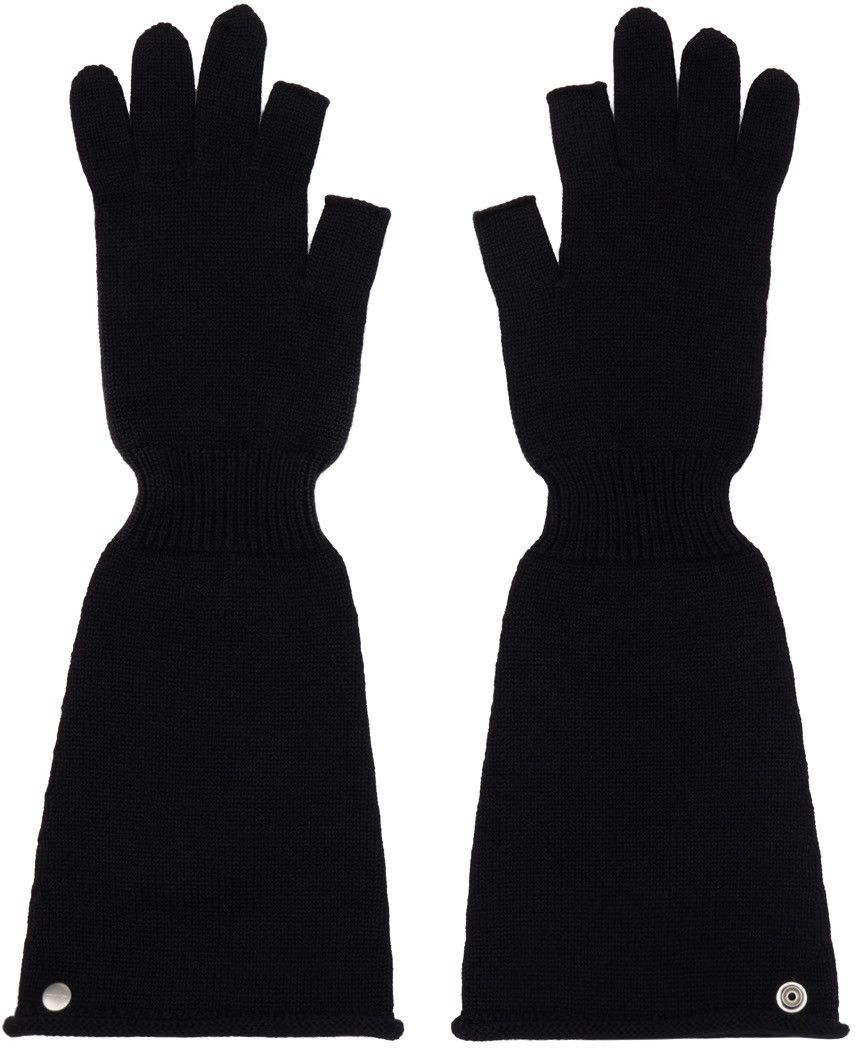 Rick Owens Rick Owens Black Porterville Sphinx Gloves Size ONE SIZE - 2 Thumbnail