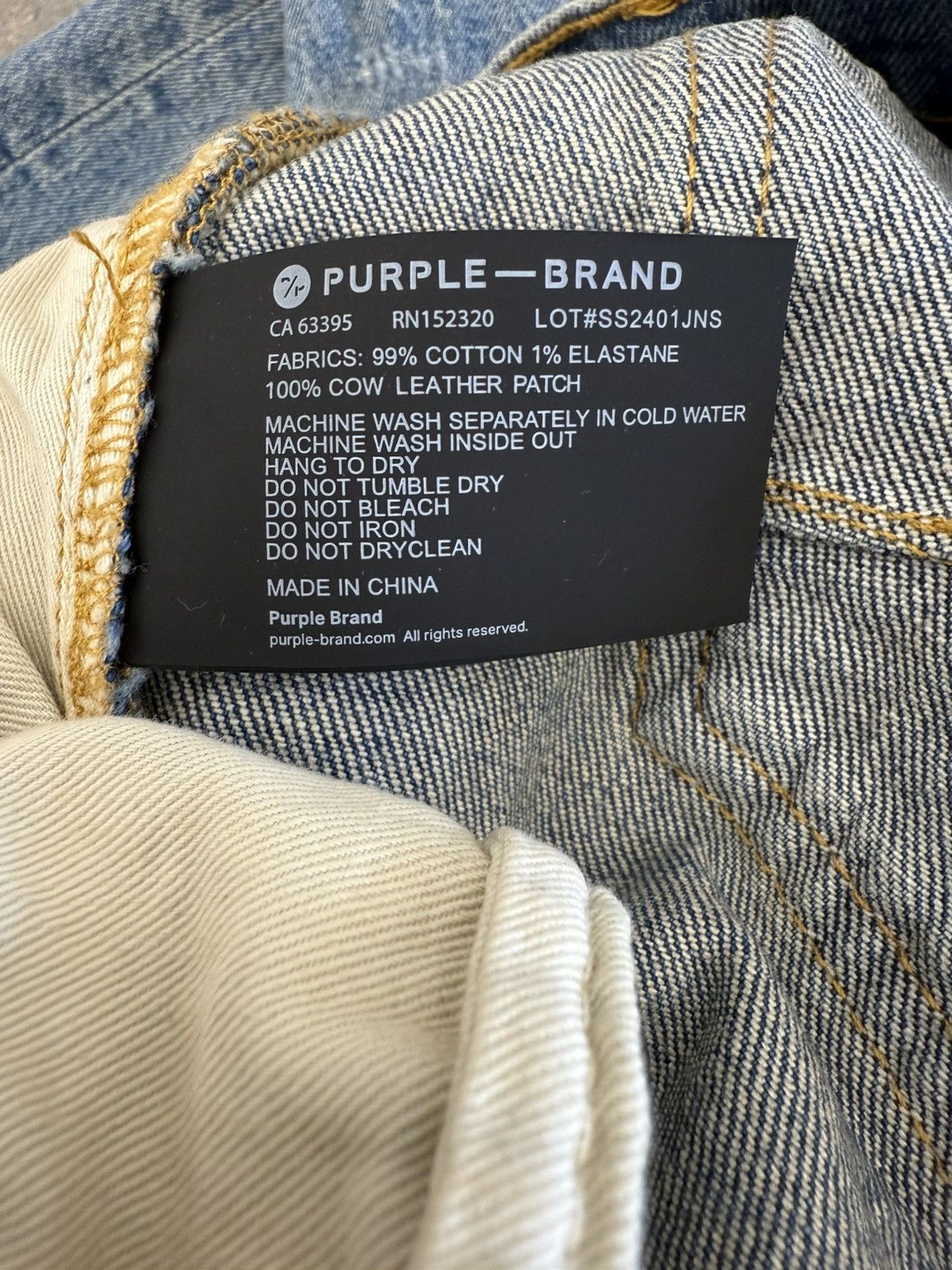 Purple Brand Purple Brand Patch Repair Flare Size US 29 - 5 Thumbnail