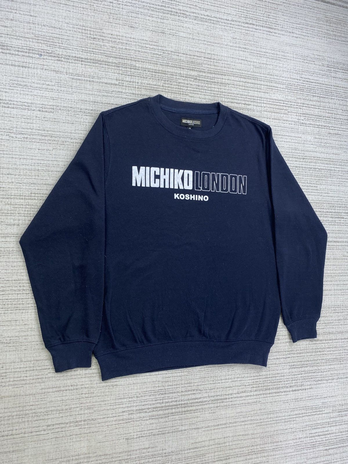 Michiko Koshino London × Vintage Vintage Michiko London Big Spellout Sweatshirt Size US M / EU 48-50 / 2 - 3 Thumbnail