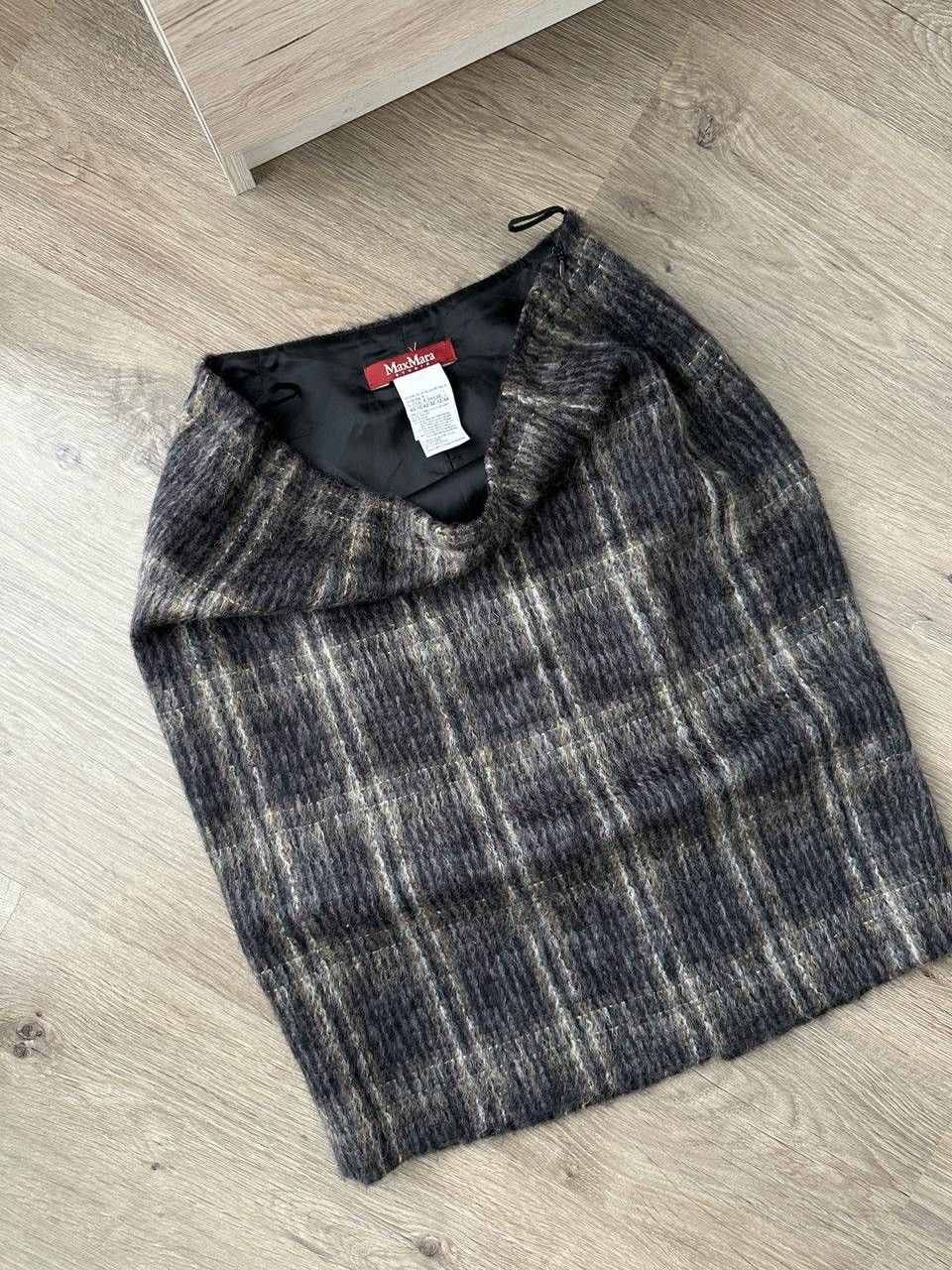 Max Mara × Vintage Vintage Max Mara Lana Wool Skirt Size 30" / US 8 / IT 44 - 6 Thumbnail