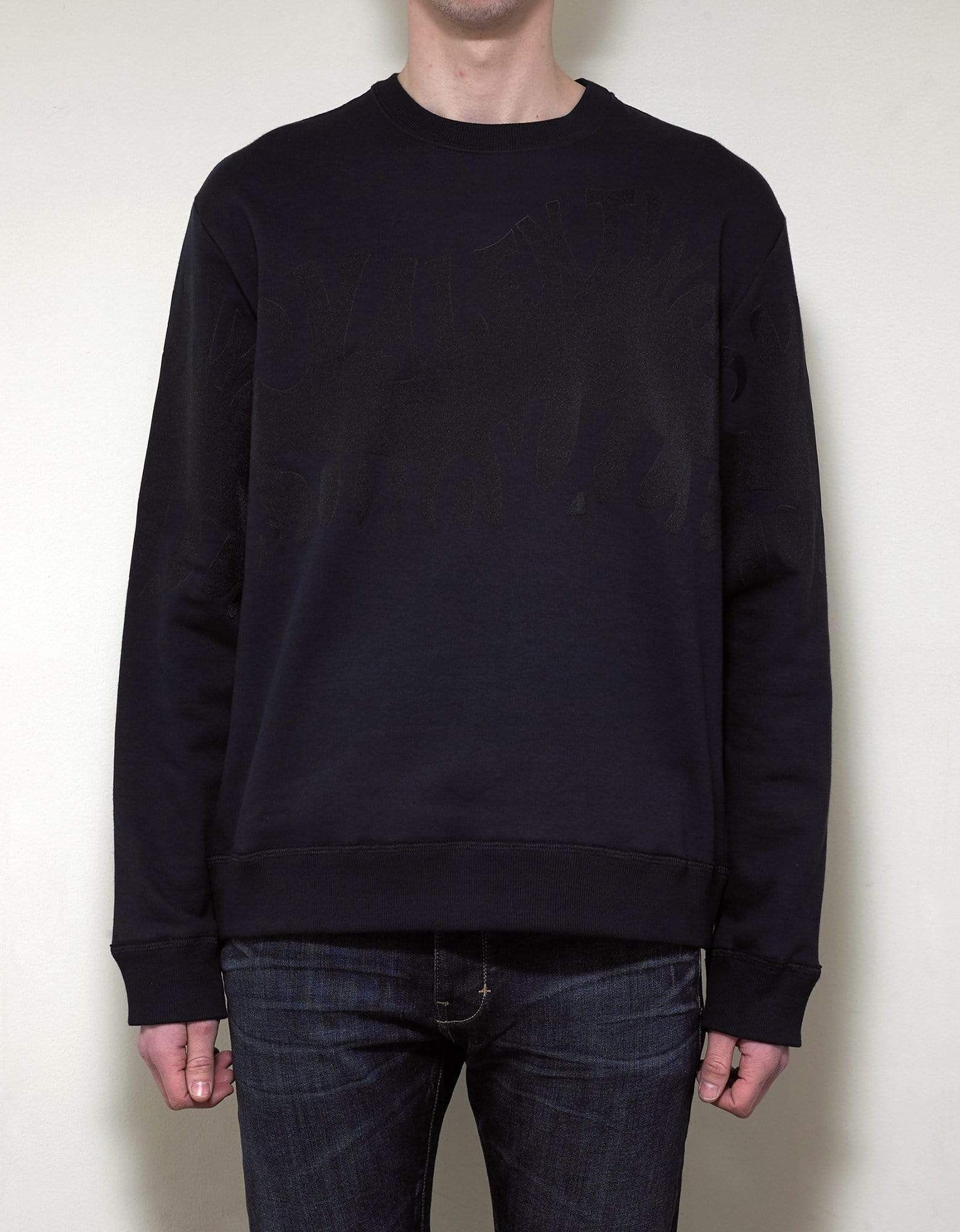 Navy Blue Logo Waves Sweatshirt SIZE XXXL