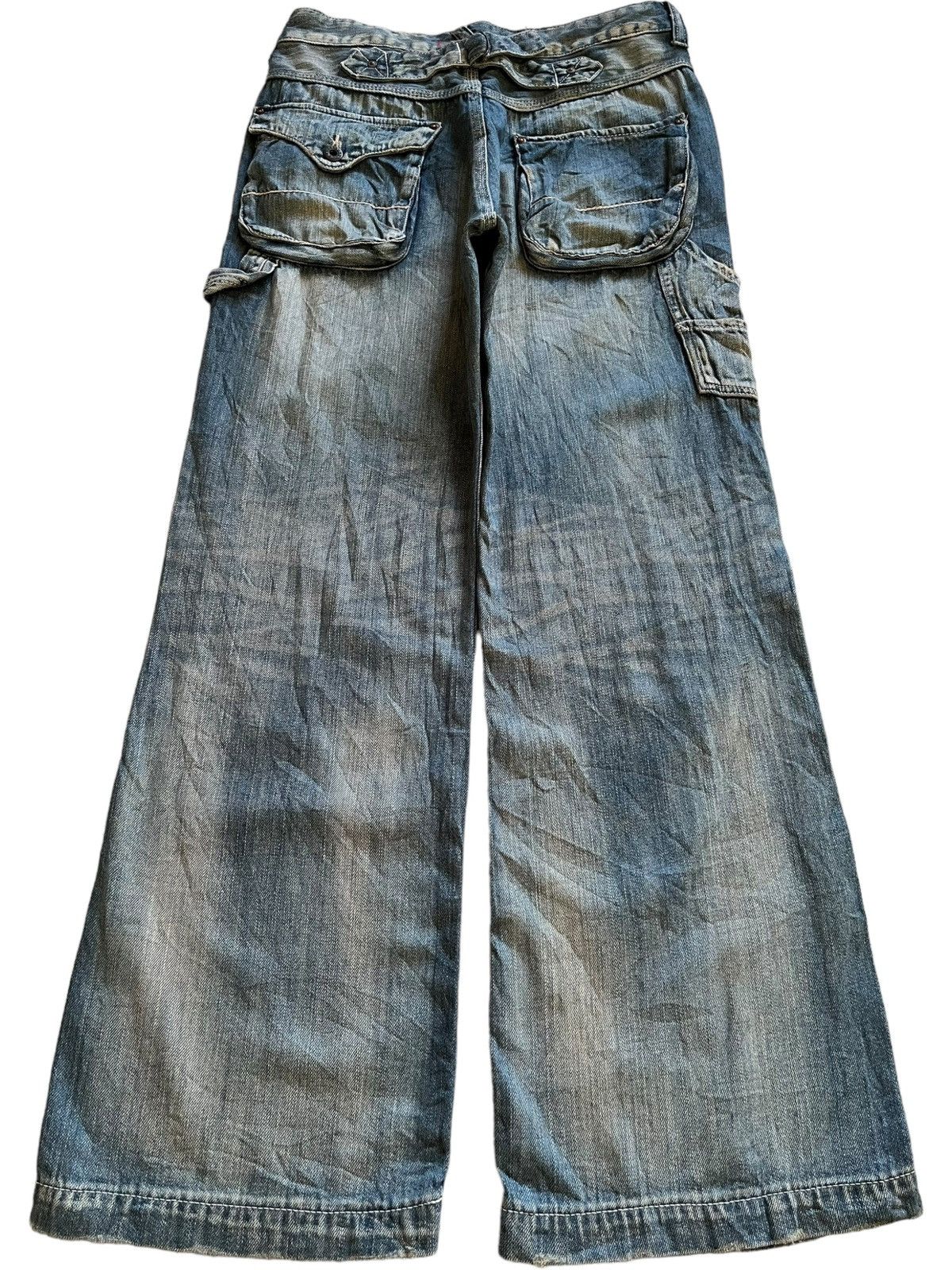 Japanese Brand Vintage Japanese Cepo Buckle Back Baggy Carpenter Jeans Size US 29 - 2 Thumbnail
