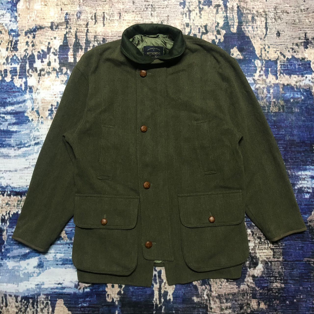 Hunter Vintage Mitsumine Green Hunting Wool Jacket Size US M / EU 48-50 / 2 - 1 Thumbnail