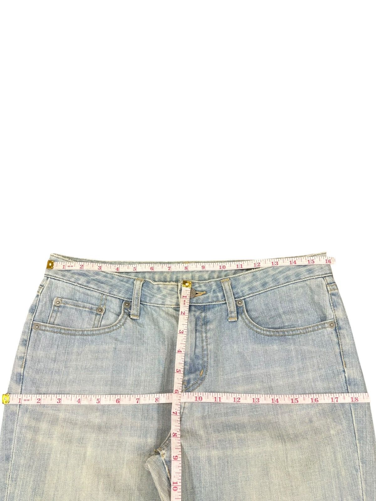 Uniqlo Vintage Japanese Uniqlo Light Wash Distress Flare Jeans Size US 32 / EU 48 - 10 Thumbnail