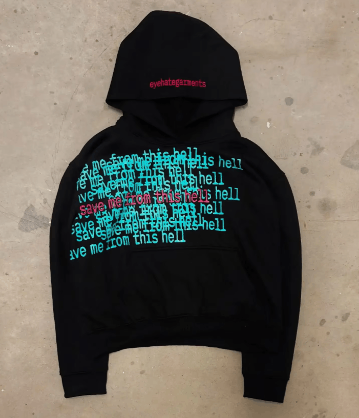Japanese Brand American Retro Letter Print Oversized Hoodie Size US L / EU 52-54 / 3 - 7 Thumbnail