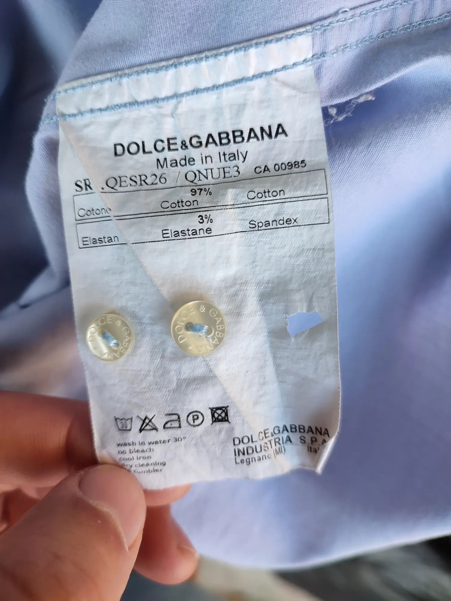 Dolce & Gabbana Dolce & Gabbana Purple DG Logo button shirt Size US M / EU 48-50 / 2 - 11 Thumbnail