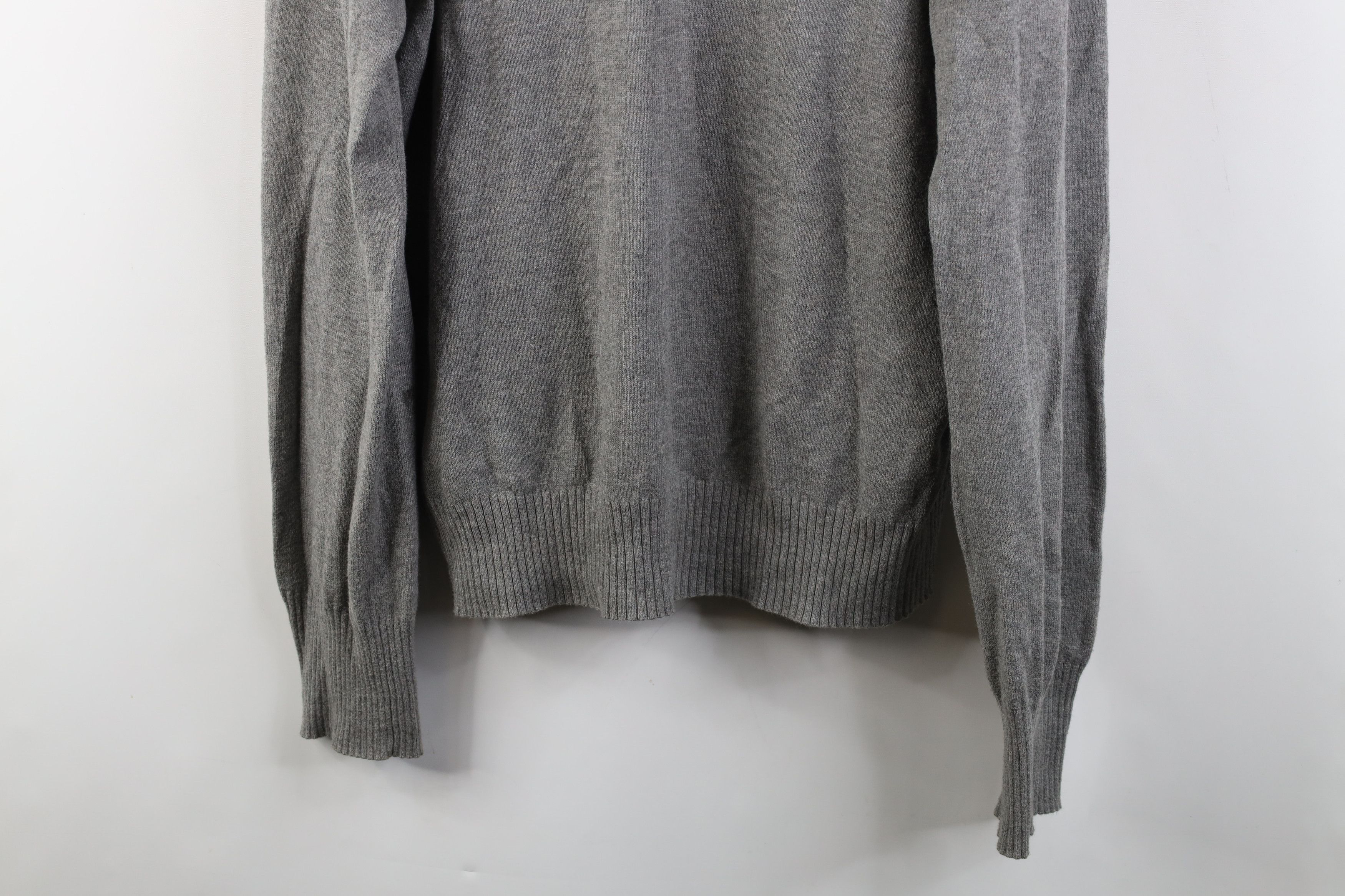 Abercrombie & Fitch Vintage Y2K Abercrombie & Fitch Knit V-Neck Sweater Gray Size US L / EU 52-54 / 3 - 3 Thumbnail