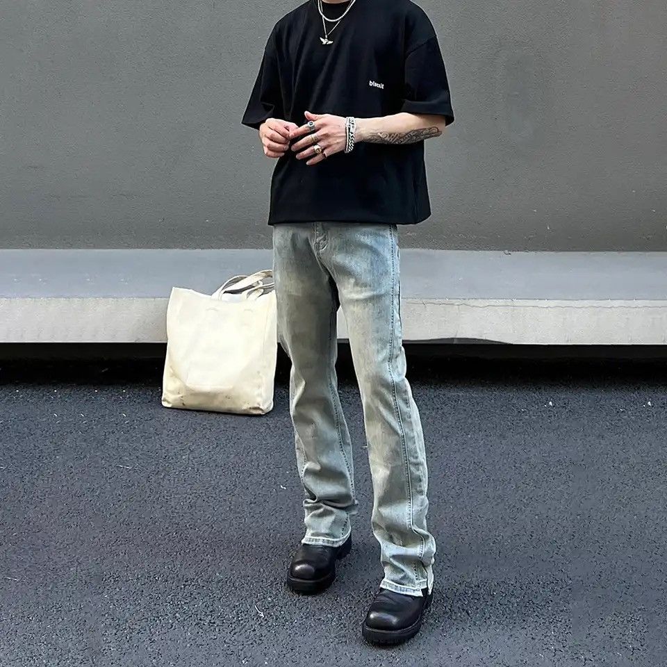 Japanese Brand × Vintage Slim Jeans for Men Casual Streetwear Trousers Size US 30 / EU 46 - 2 Thumbnail