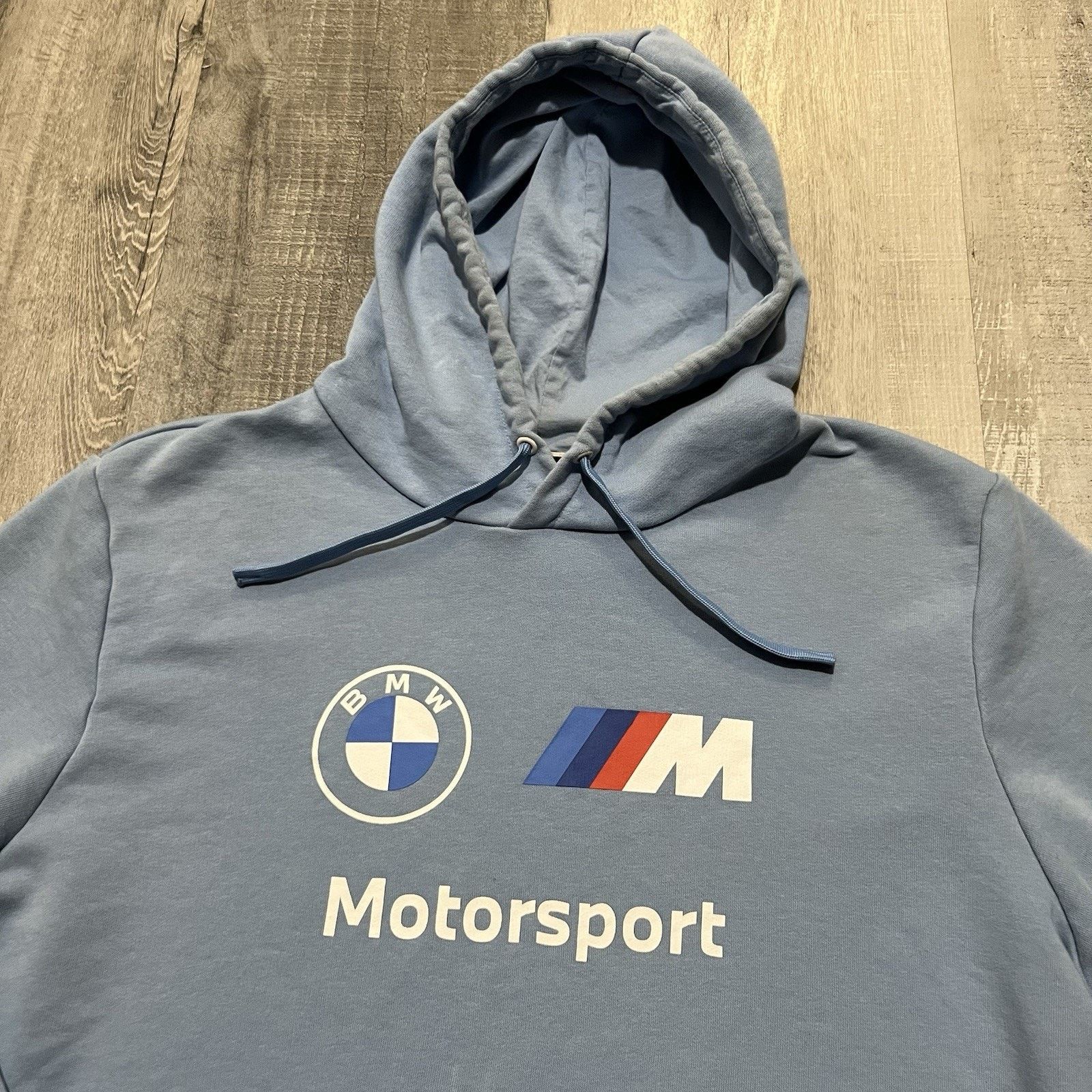 Puma Puma BMW Baby Blue Pull Over Hoodie Sport Racing Unisex E30 Size US L / EU 52-54 / 3 - 2 Thumbnail